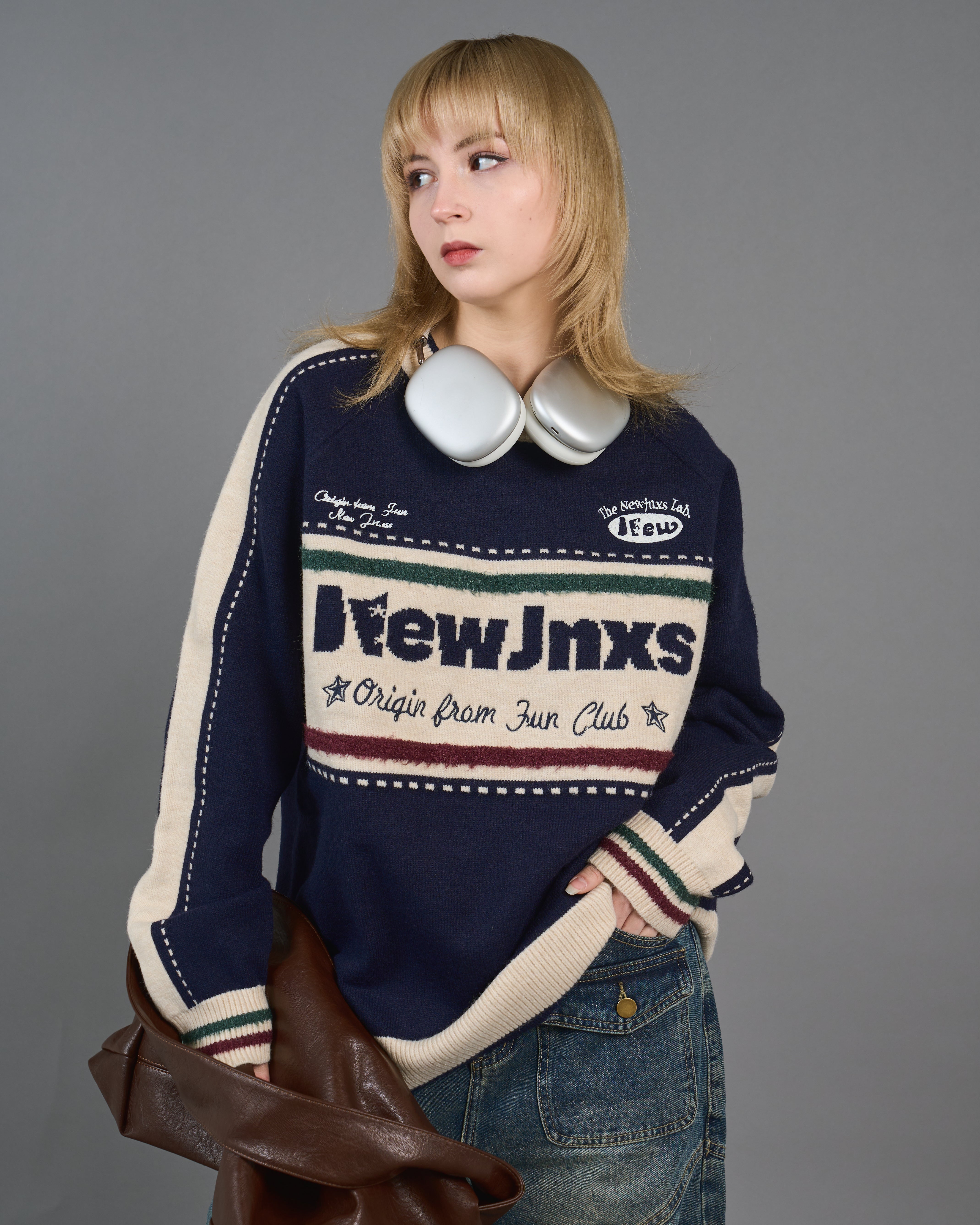 Color Block Ringer Knit SL0010