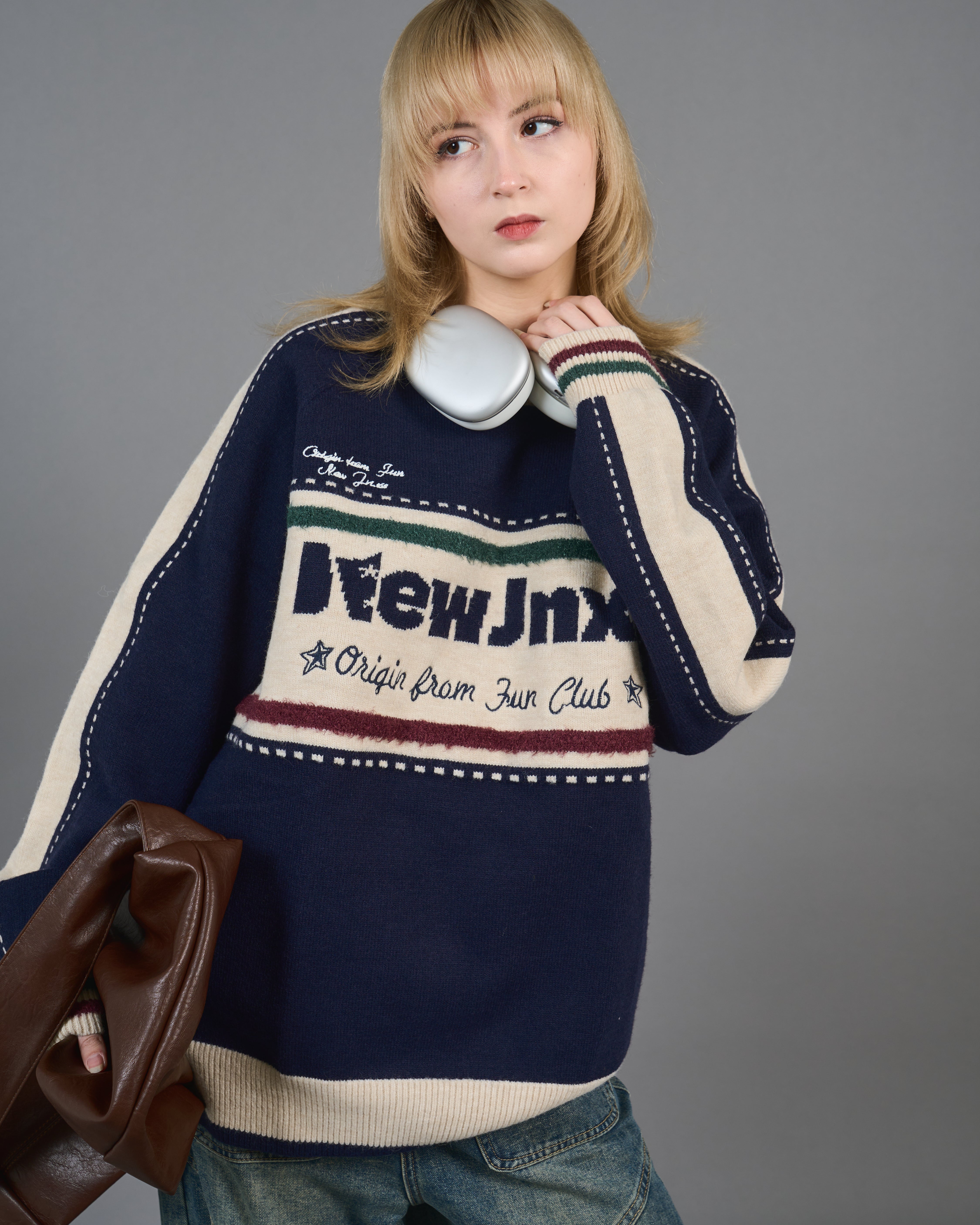 Color Block Ringer Knit SL0010