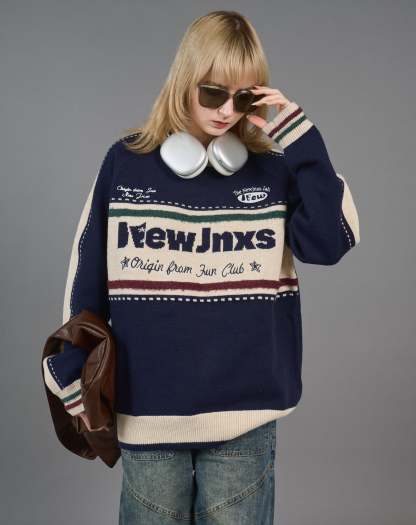 Color Block Ringer Knit SL0010