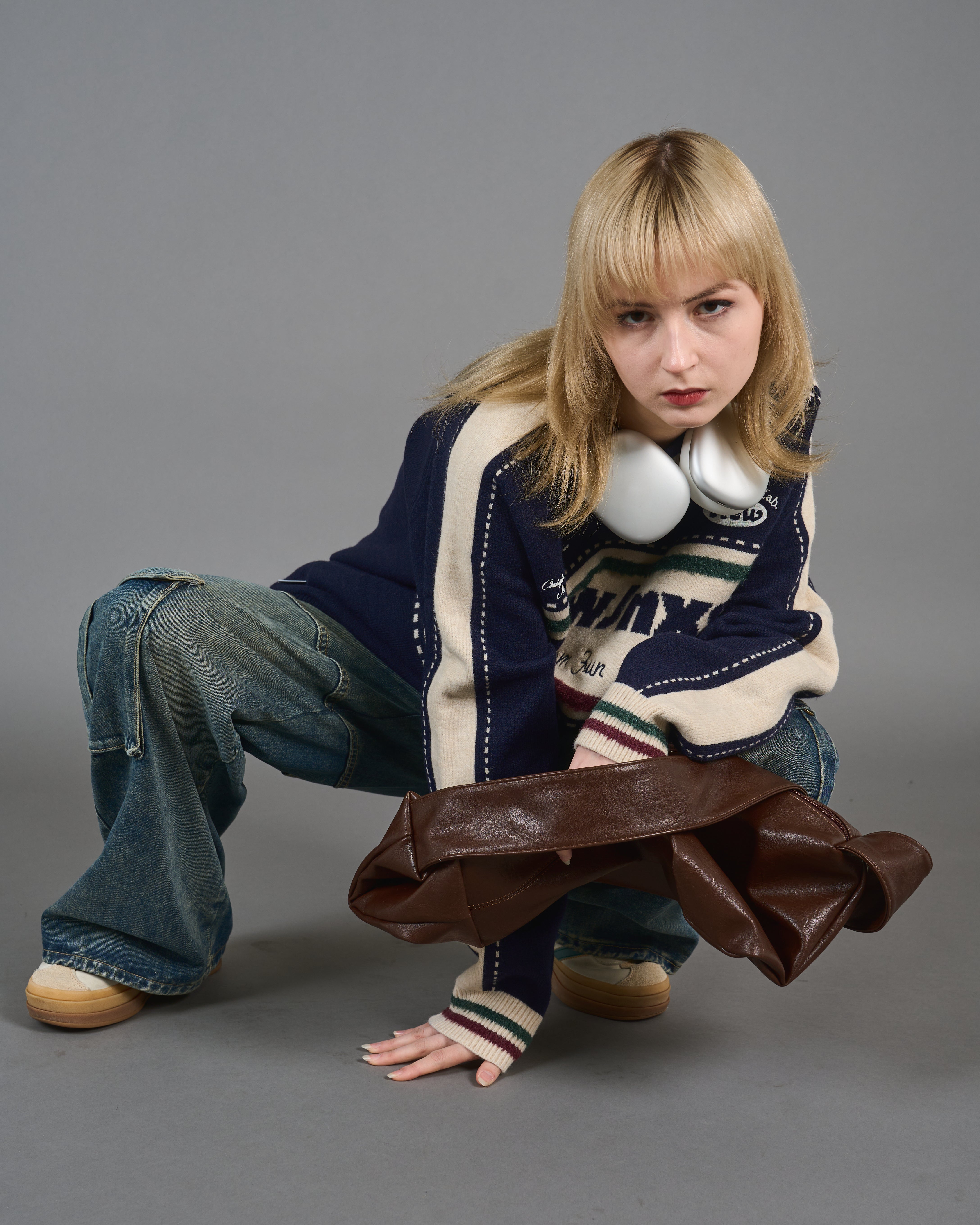 Color Block Ringer Knit SL0010