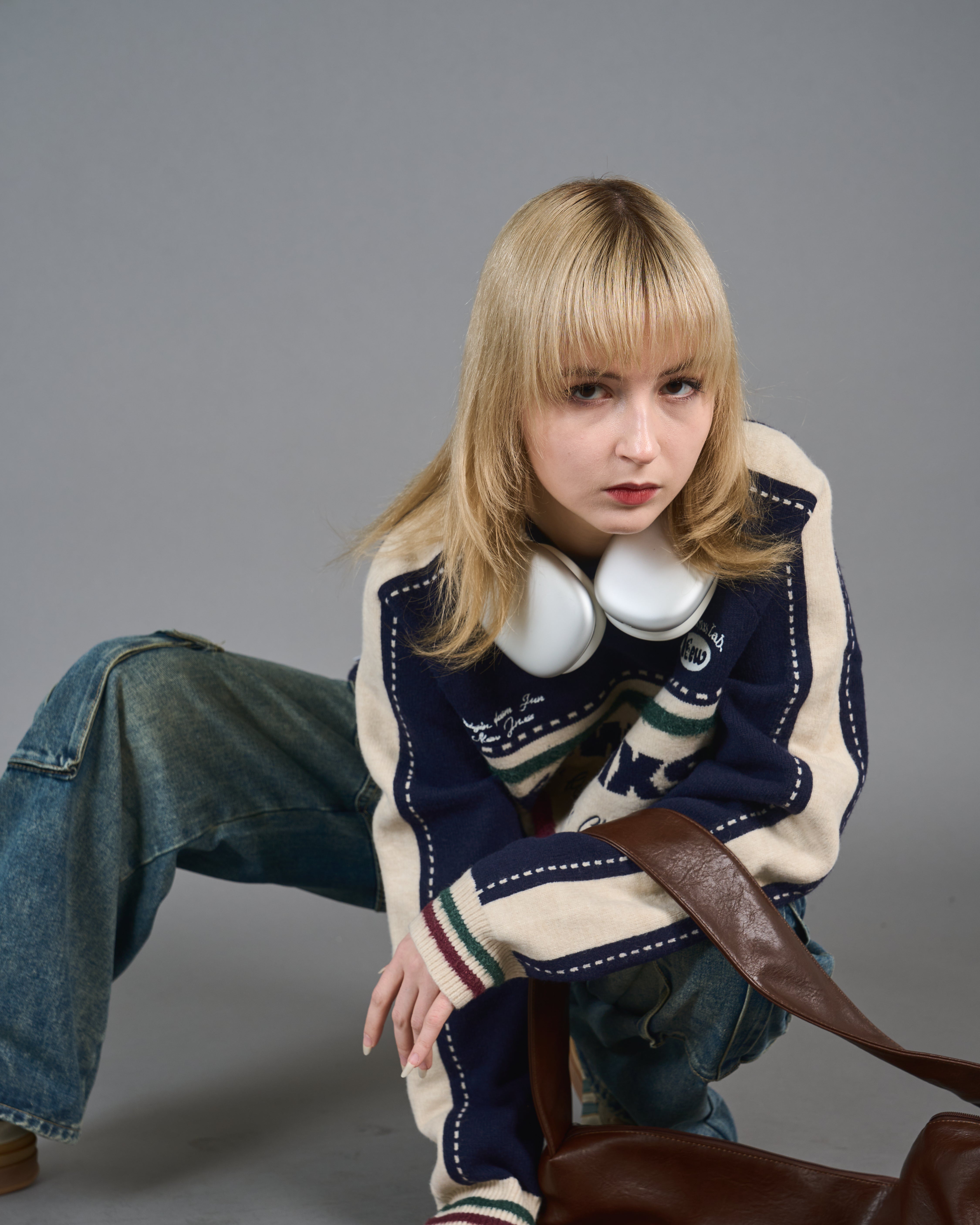 Color Block Ringer Knit SL0010