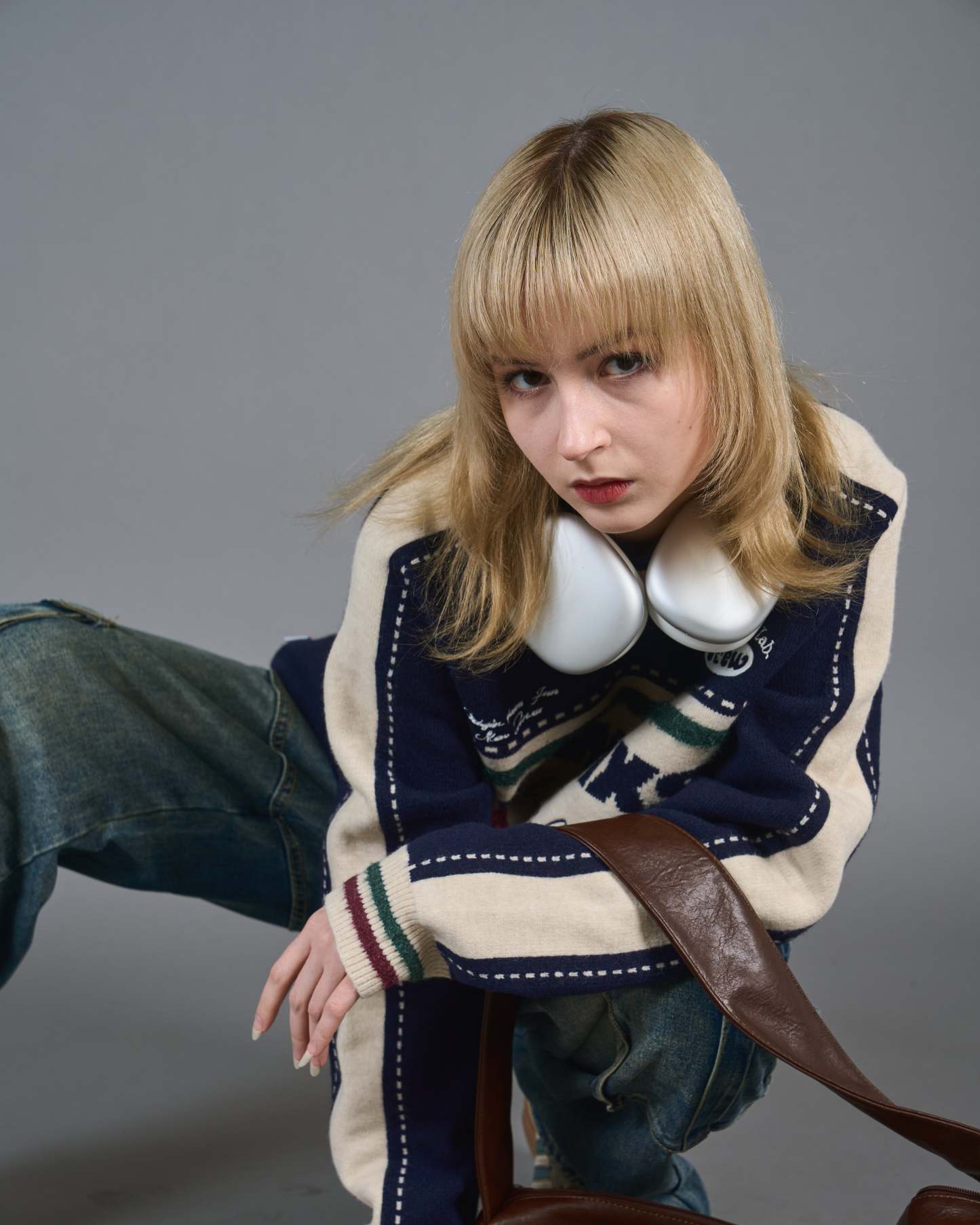 Color Block Ringer Knit SL0010