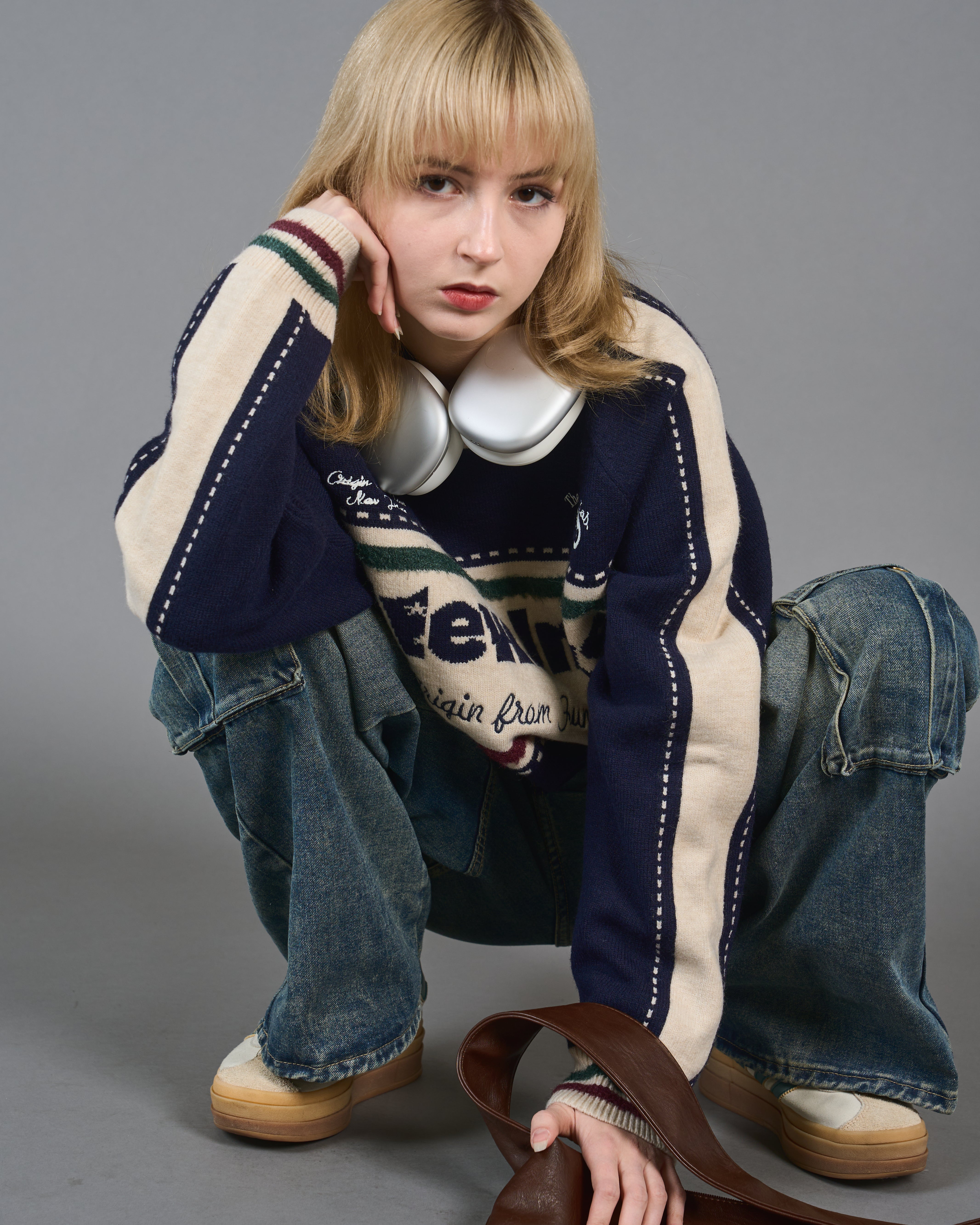 Color Block Ringer Knit SL0010