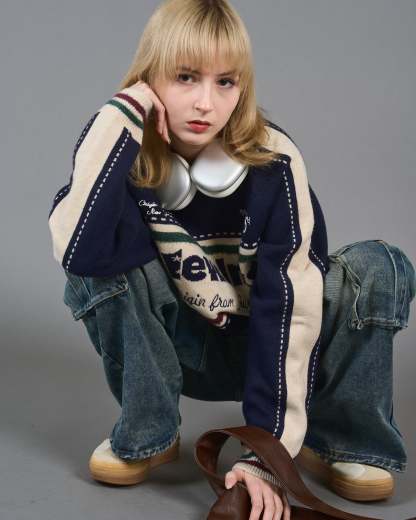 Color Block Ringer Knit SL0010