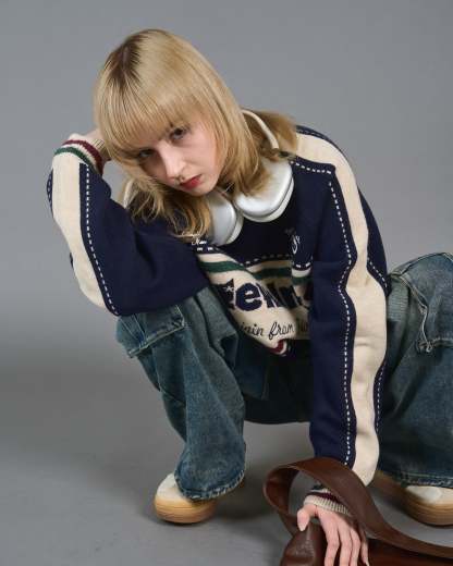 Color Block Ringer Knit SL0010
