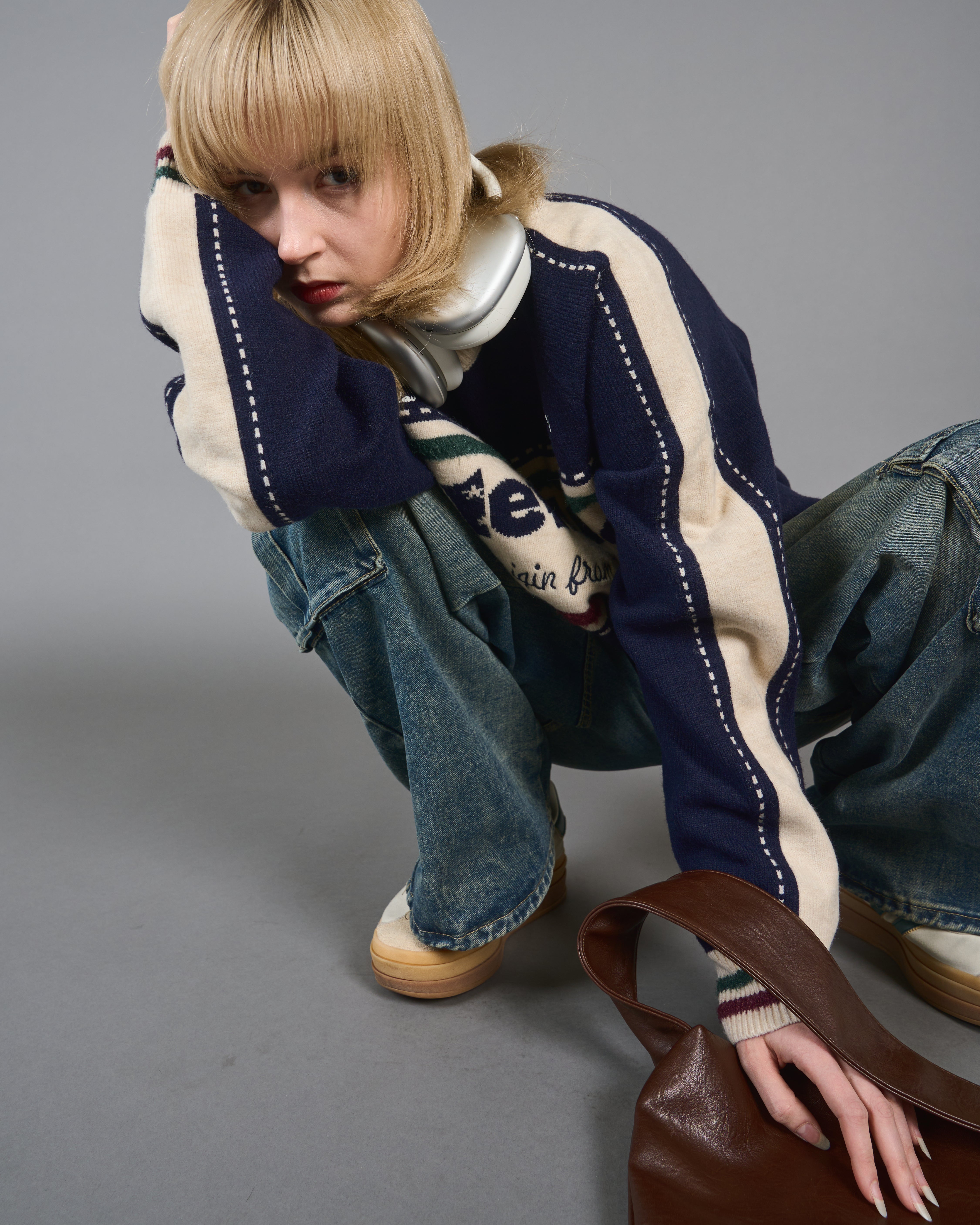 Color Block Ringer Knit SL0010