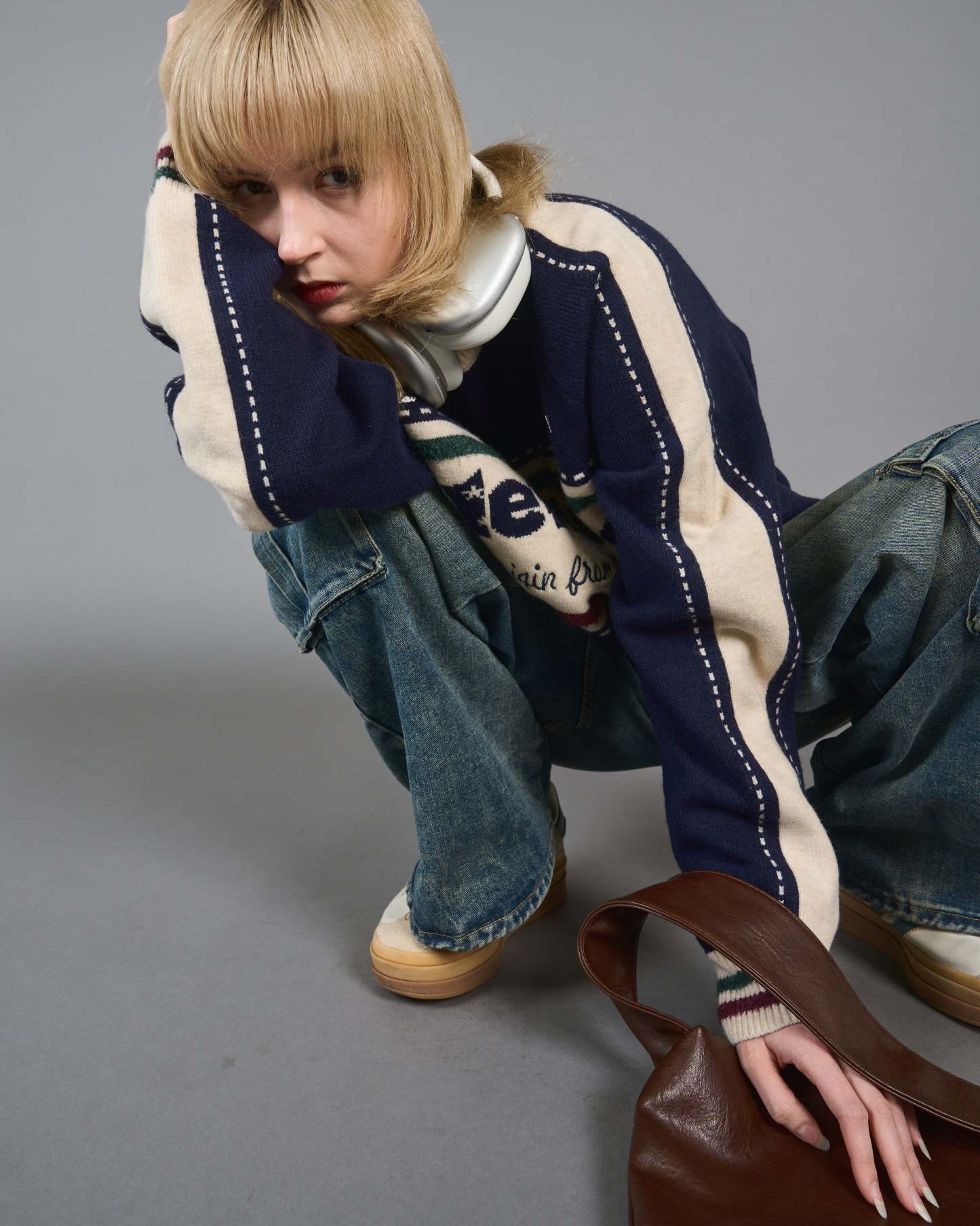 Color Block Ringer Knit SL0010