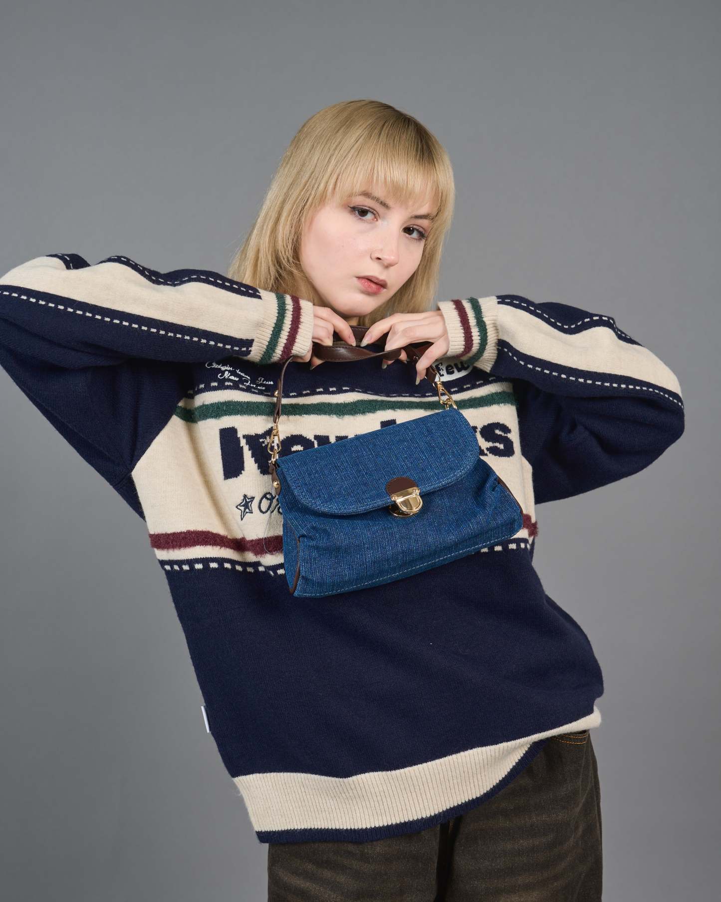 Color Block Ringer Knit SL0010