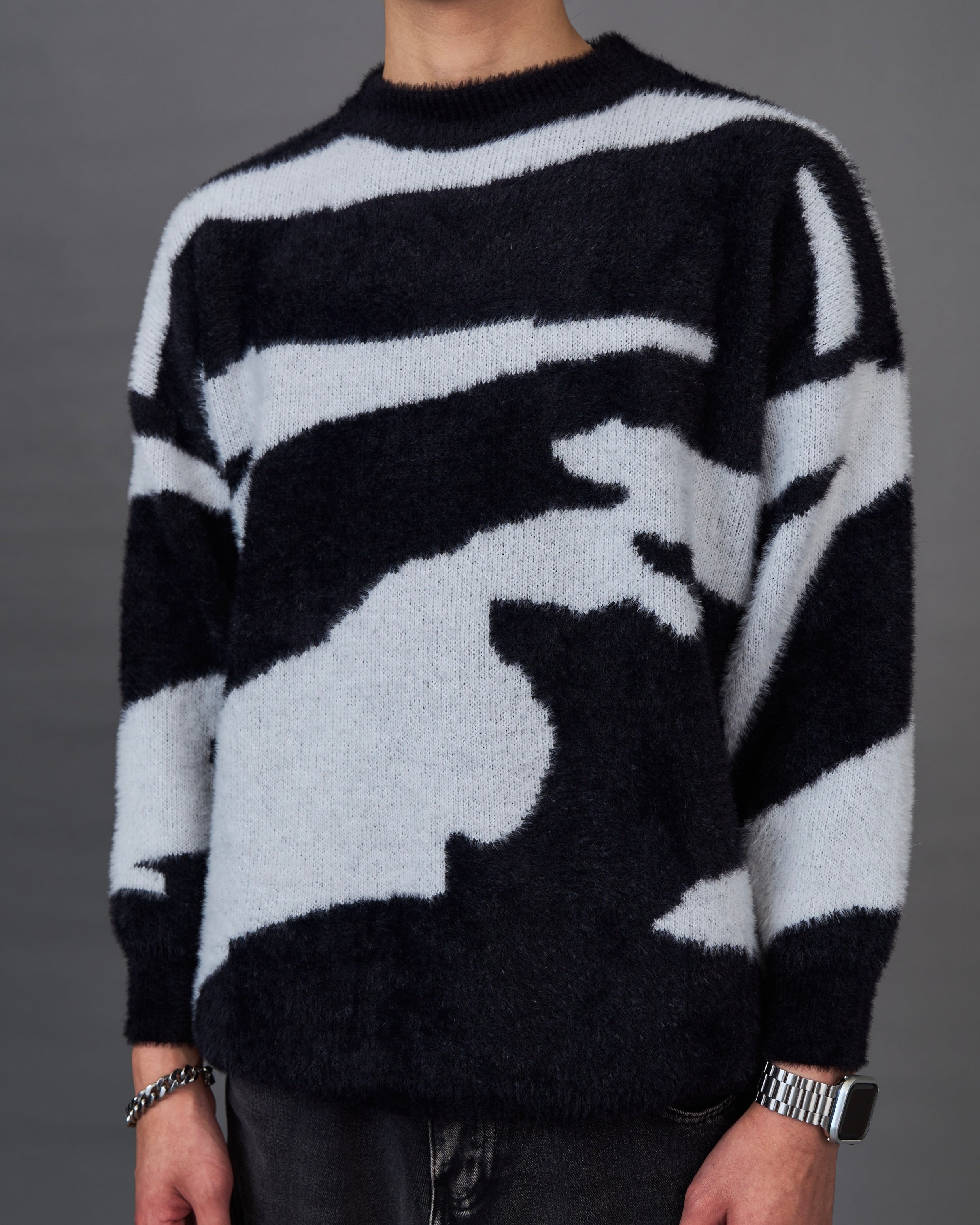 Mohair-Like Marble Knit SL0068