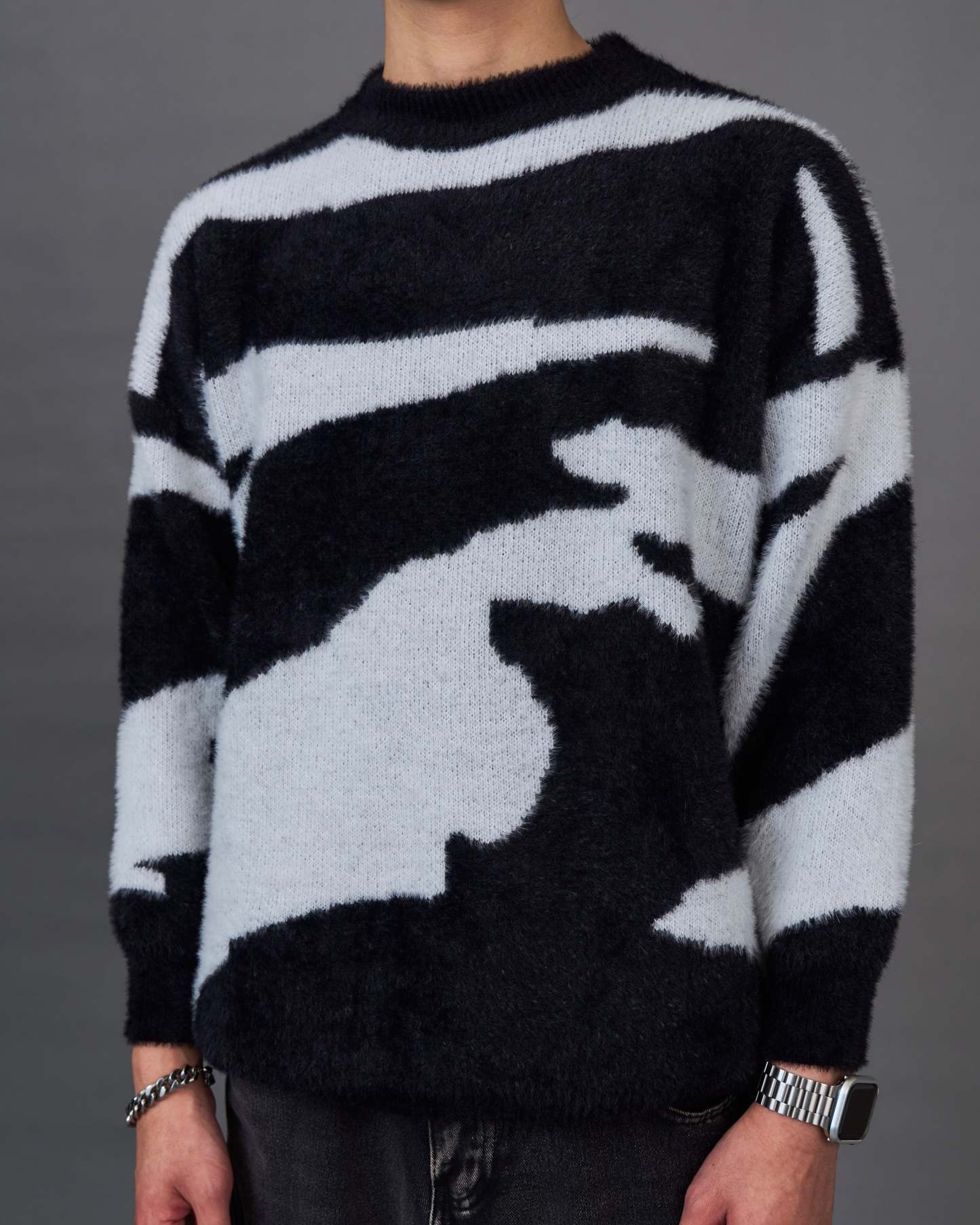 Mohair-Like Marble Knit SL0068