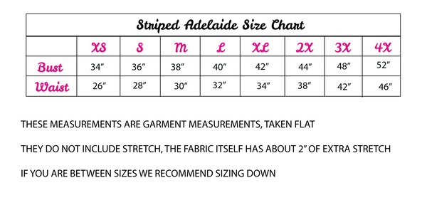 adelaide size chart