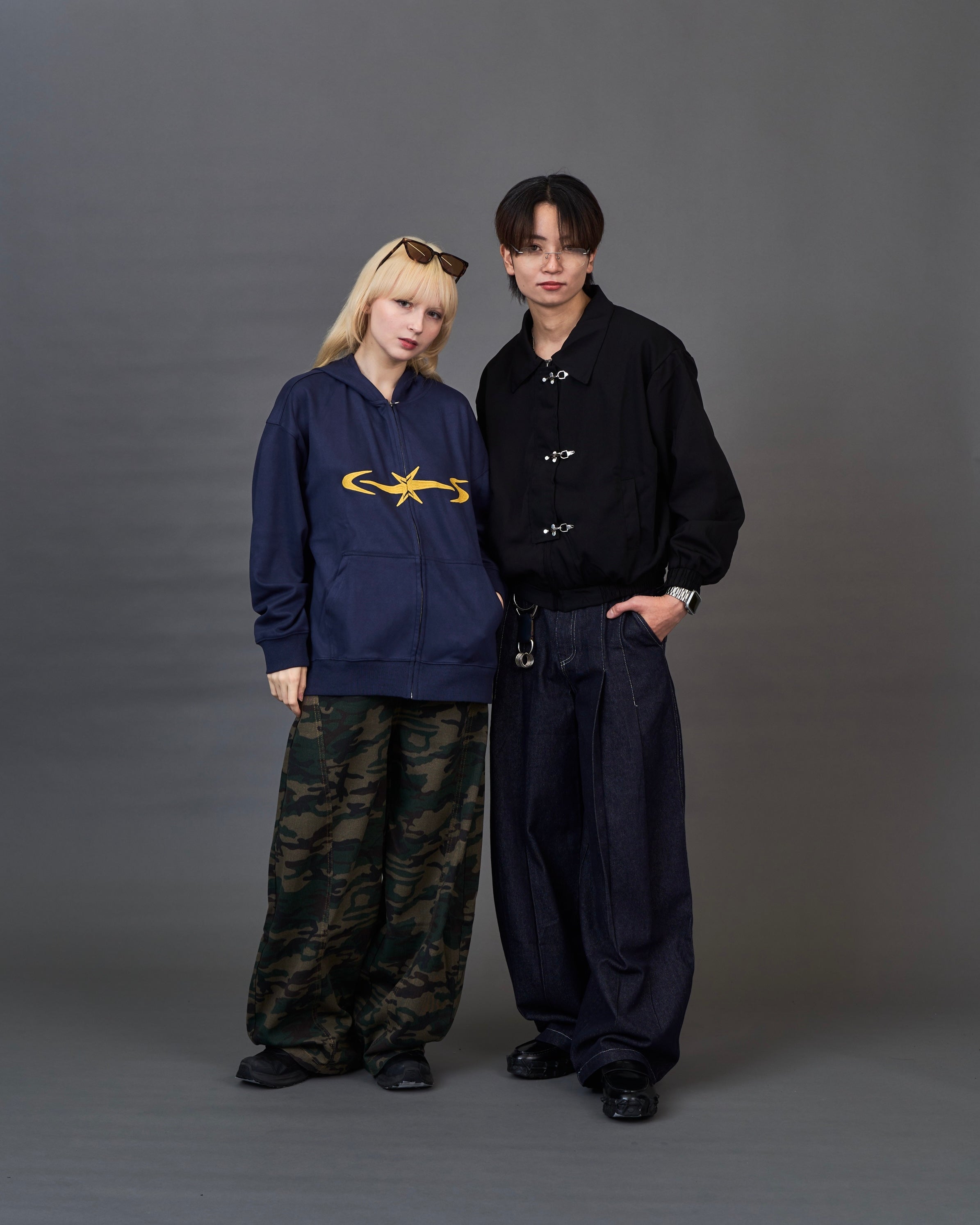 Metal Hook Cropped Blouson SL0060