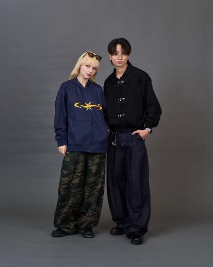 Metal Hook Cropped Blouson SL0060