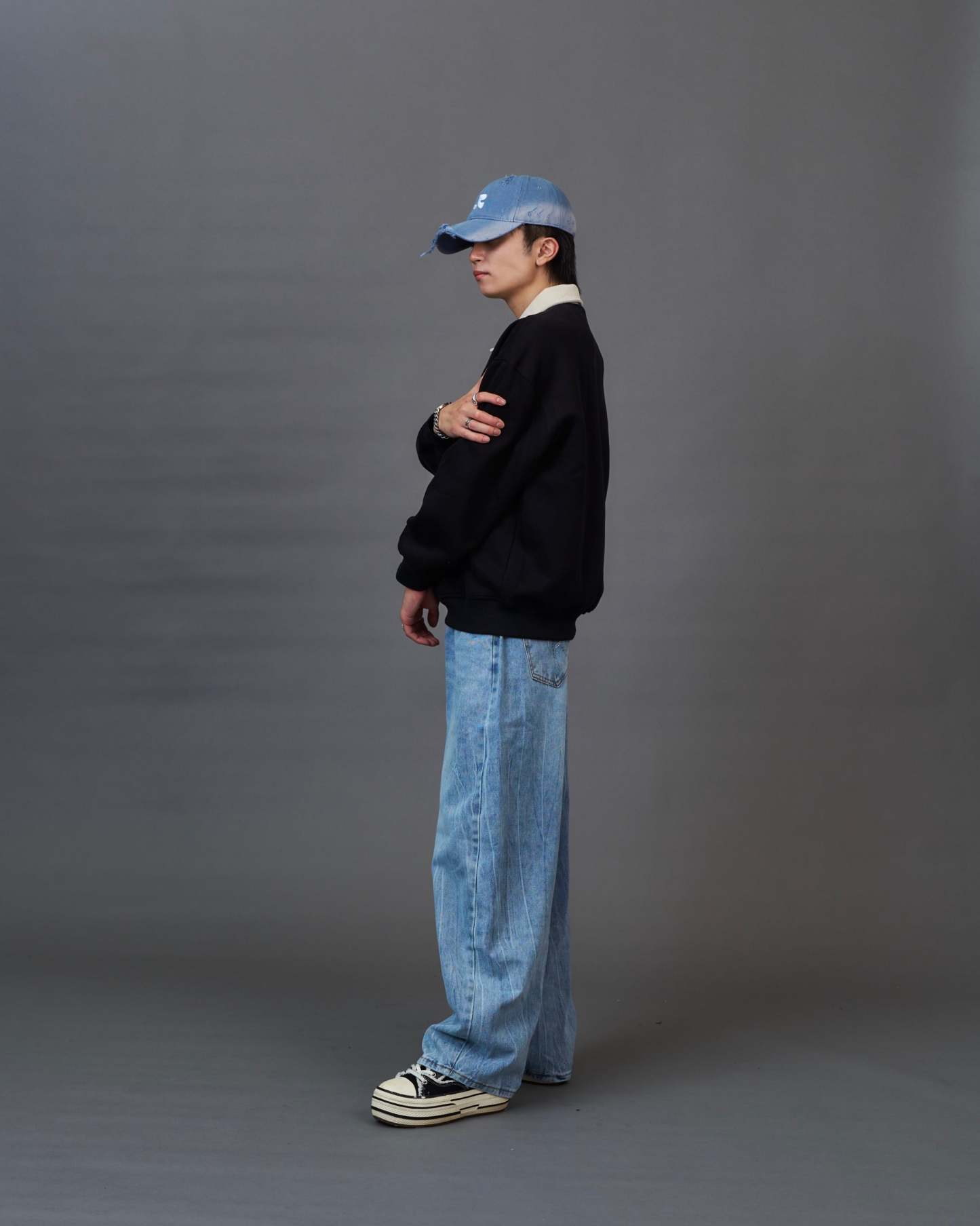 Rhinestone Vintage Denim SL0047