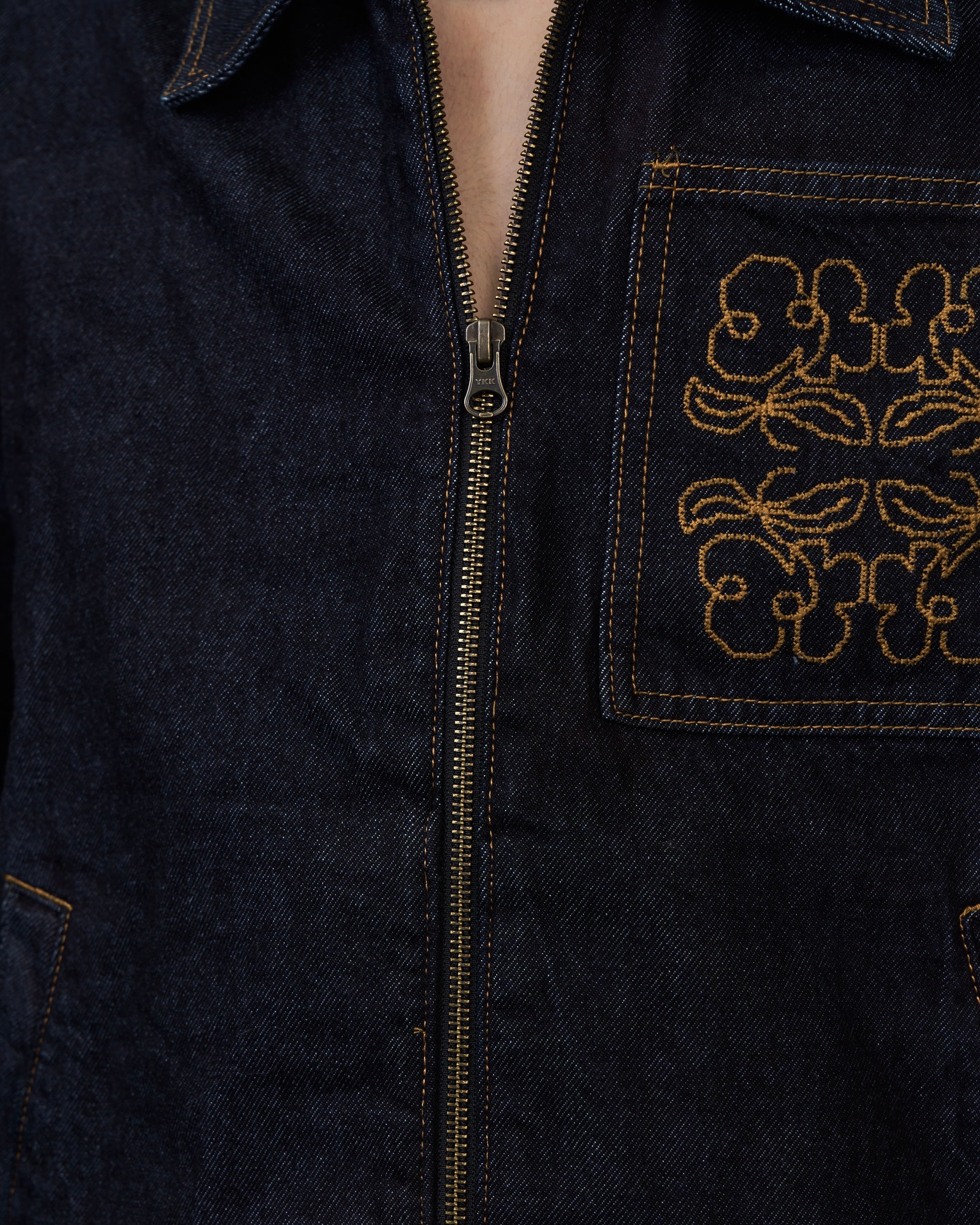 Set-up Compatible Embroidery Denim Jacket SL0050