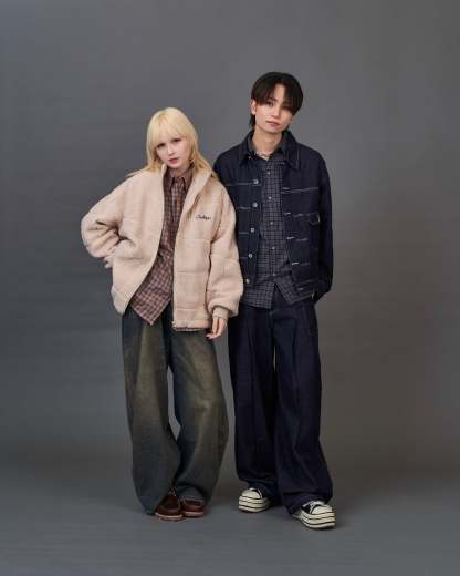 Set-up Compatible Contrast Stitch Denim Jacket SL0058