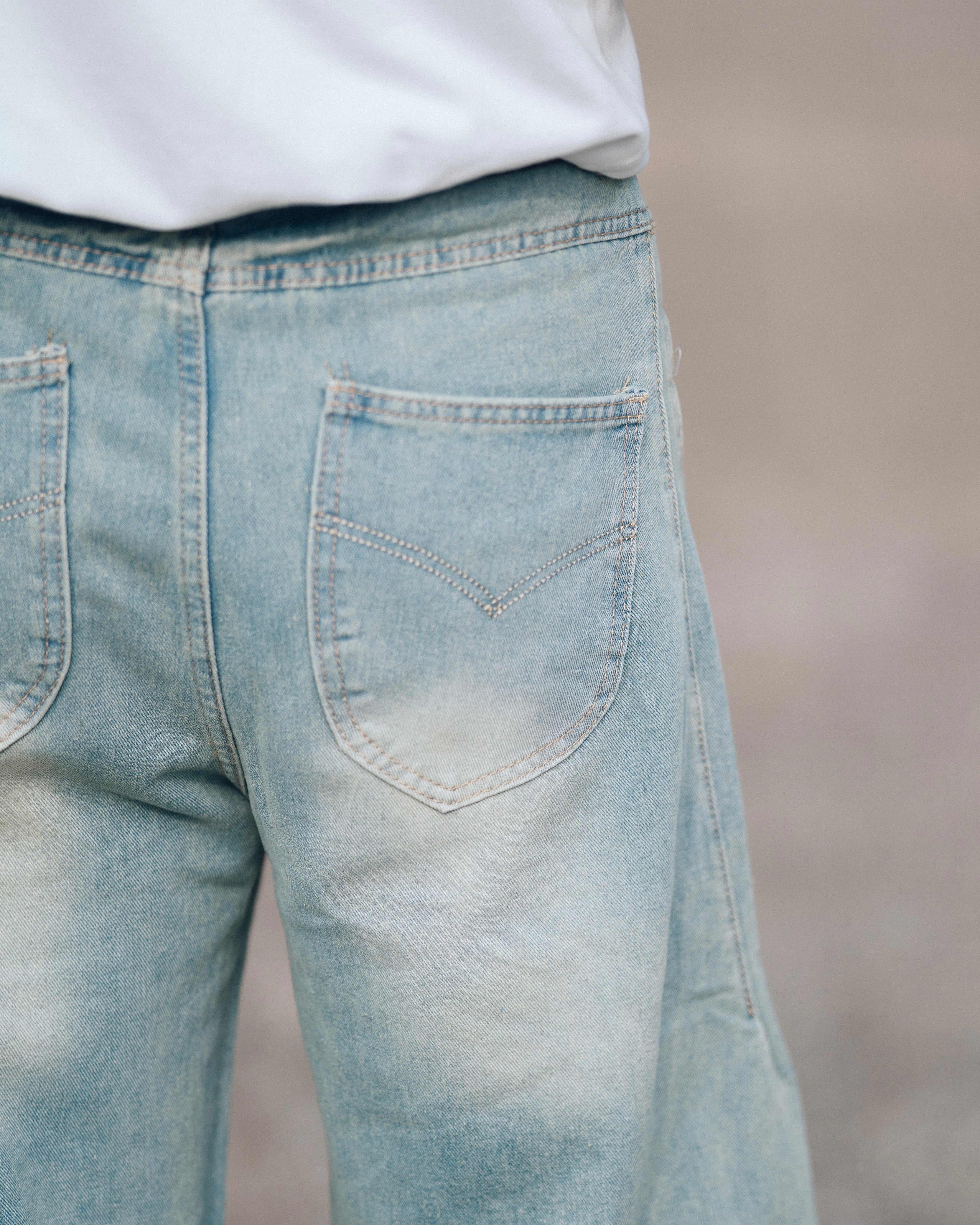 Loose Bomber Shell Jeans SL1039