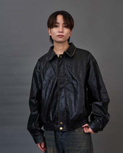 Blackout Leather Jacket SL0045