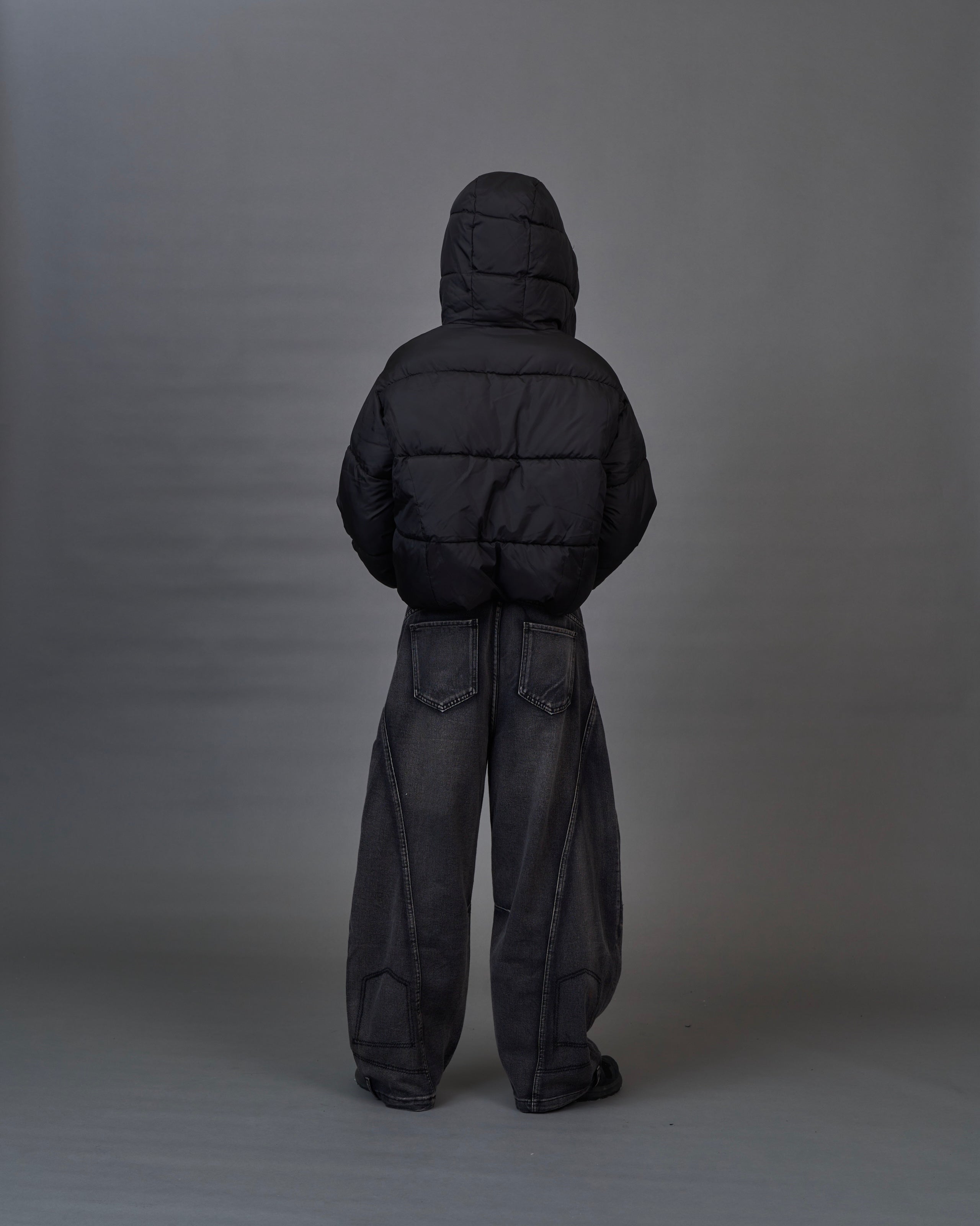 Distressed Black Wide Denim SL0072