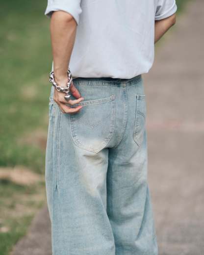 Loose Bomber Shell Jeans SL1039