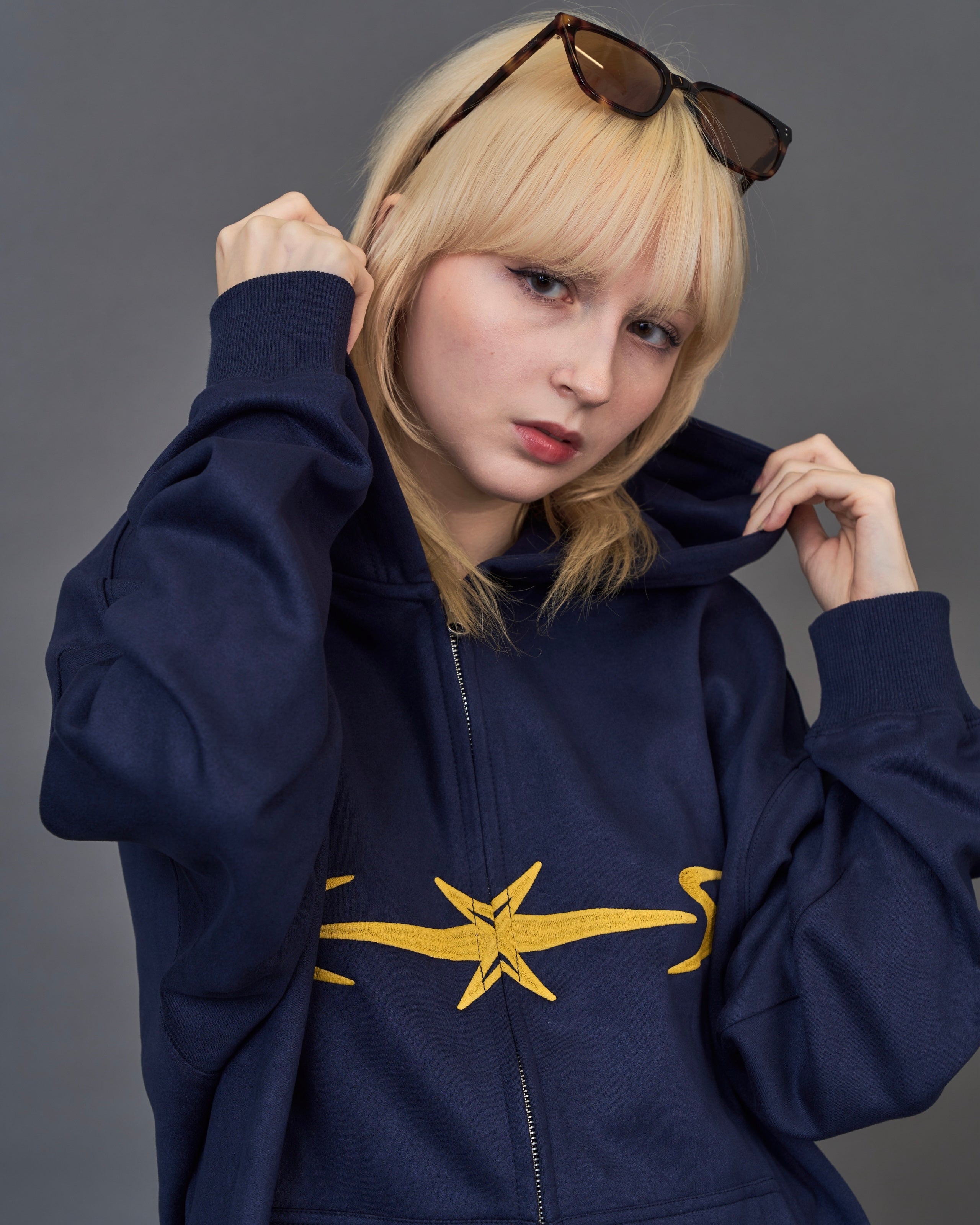 Star Stripe Zip Hoodie SL0061