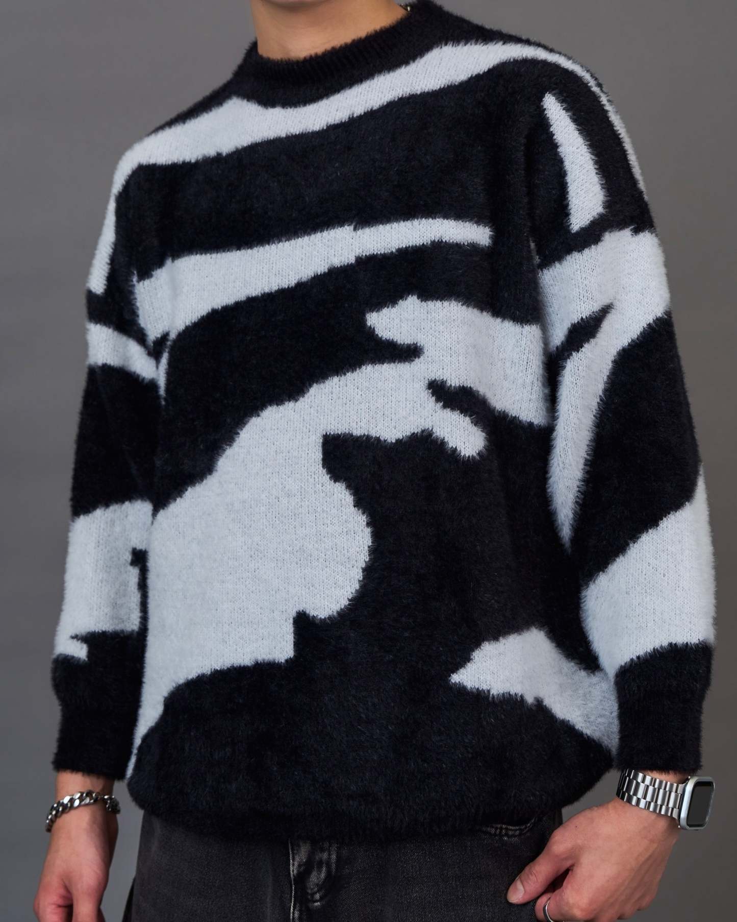 Mohair-Like Marble Knit SL0068