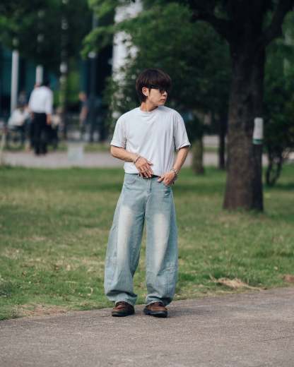 Loose Bomber Shell Jeans SL1039