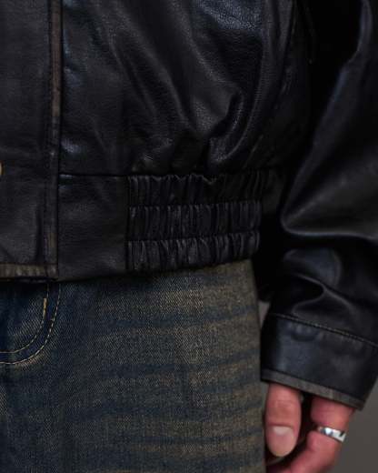 Blackout Leather Jacket SL0045
