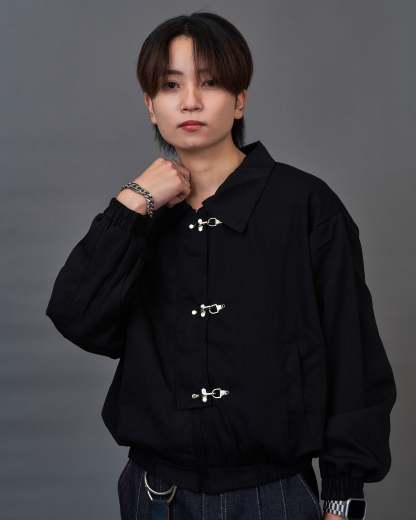 Metal Hook Cropped Blouson SL0060