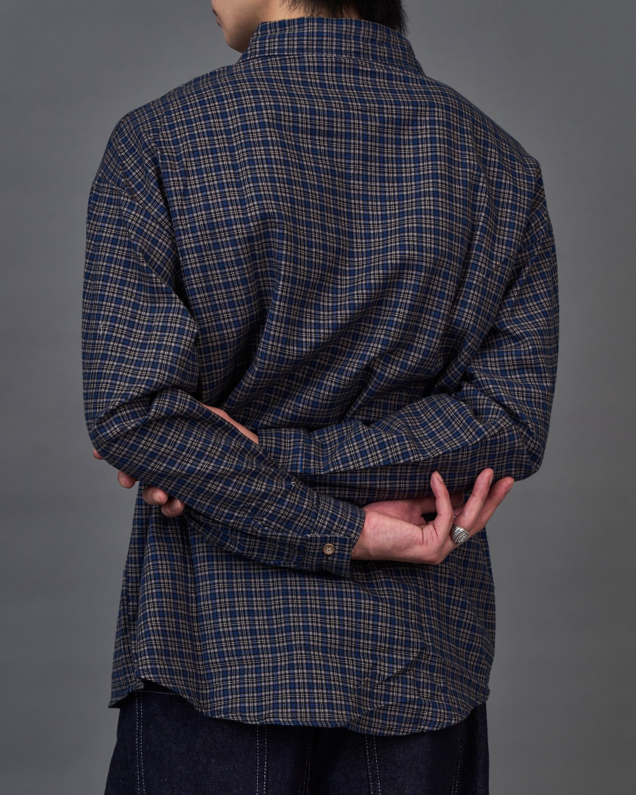 Check Pattern Regular Collar Shirt SL0044