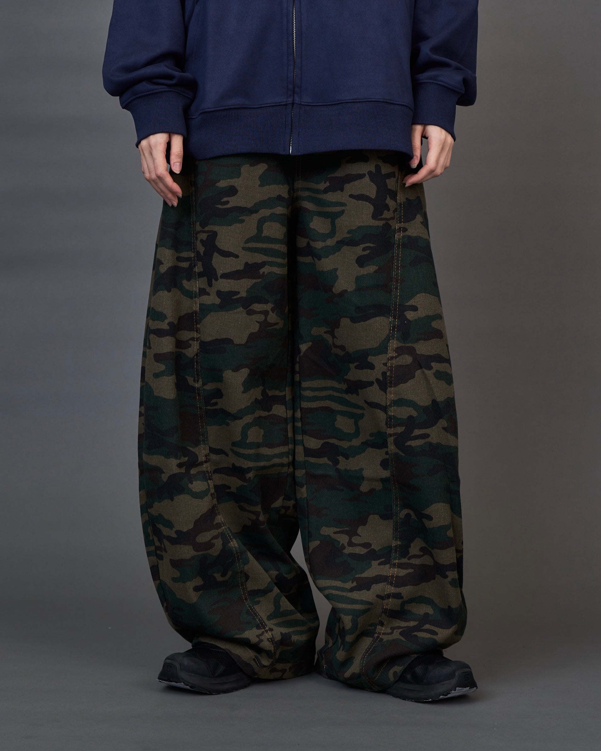 Camo Wide Cargo Pants SL0062