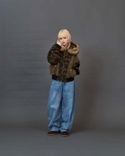 Rhinestone Vintage Denim SL0047
