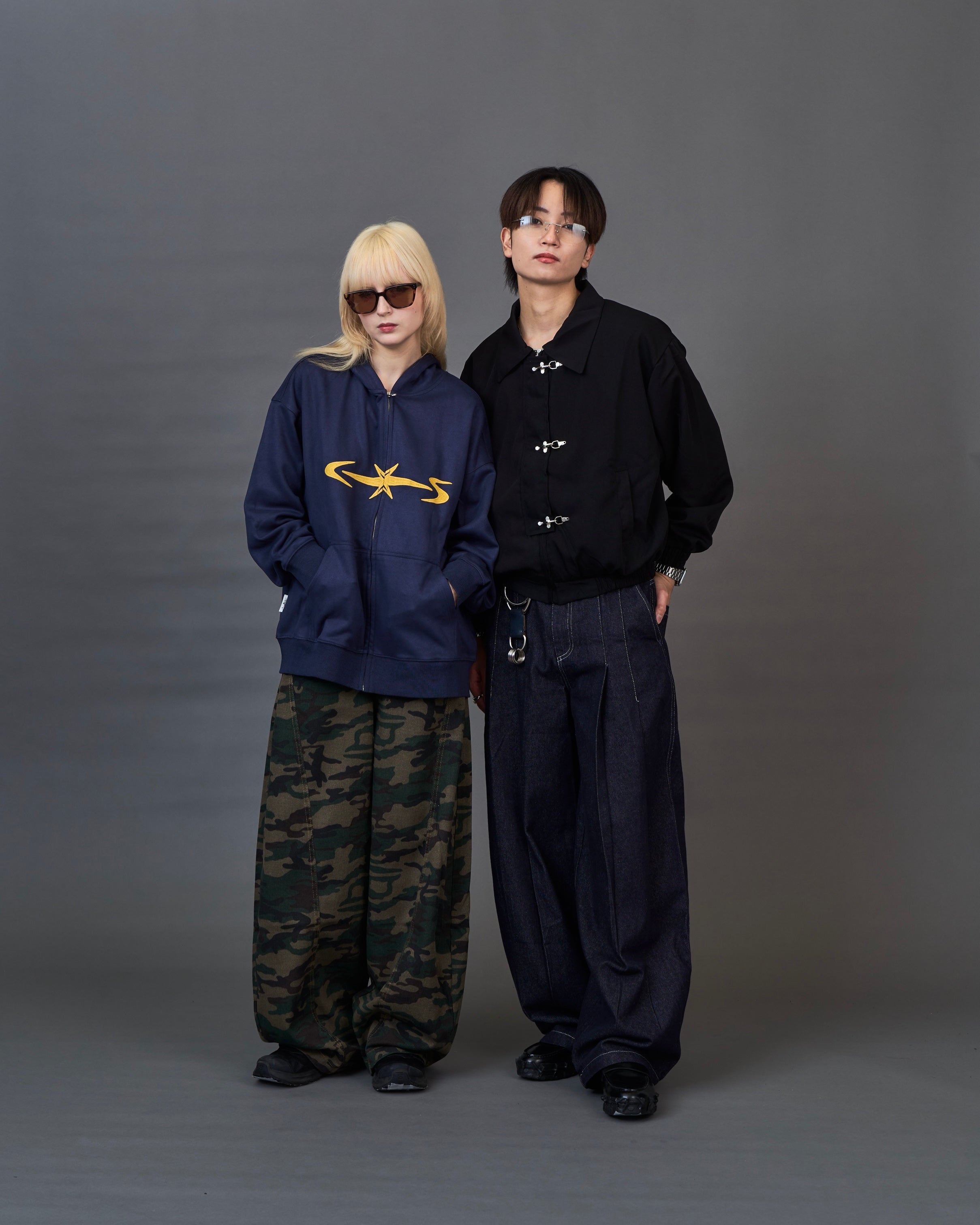 Metal Hook Cropped Blouson SL0060