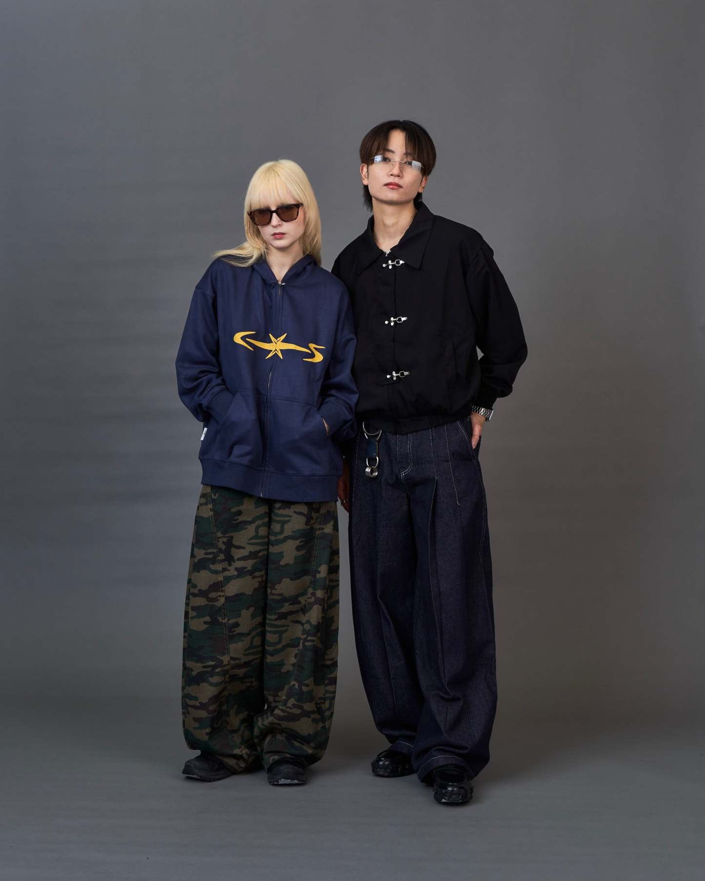 Metal Hook Cropped Blouson SL0060