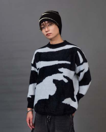 Mohair-Like Marble Knit SL0068