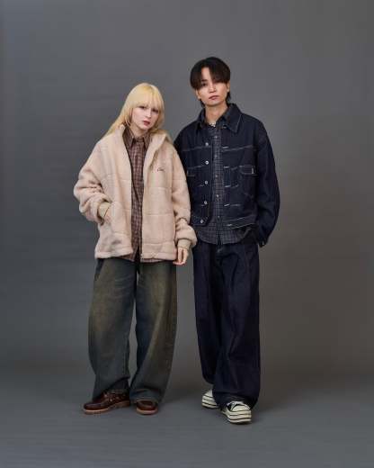 Set-up Compatible Contrast Stitch Denim Jacket SL0058