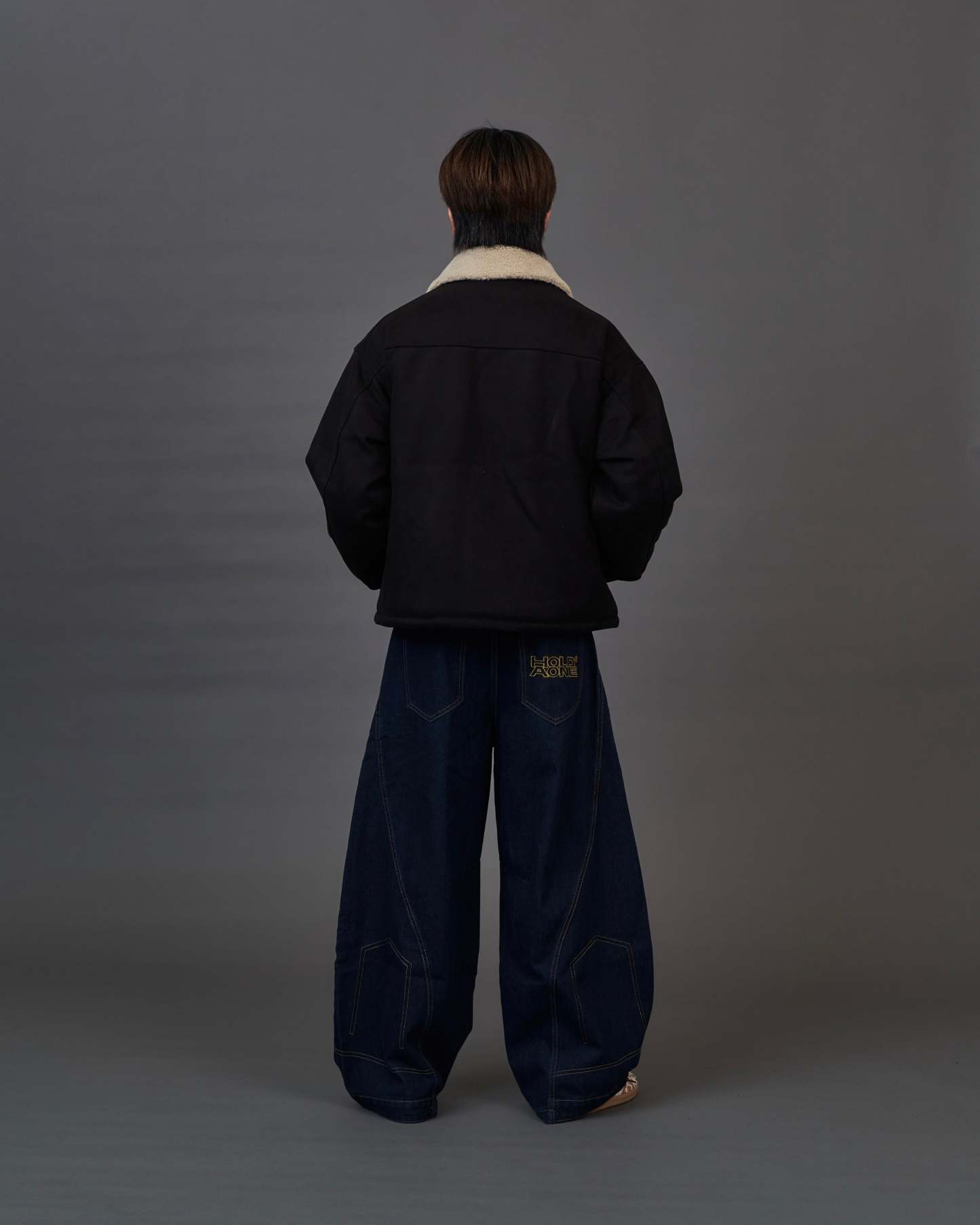 Shearling Collar Suede Blouson SL0055