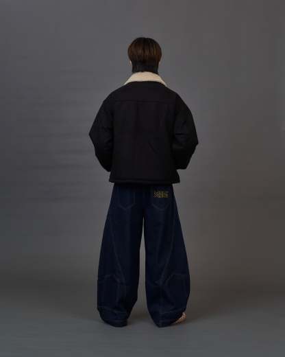 Shearling Collar Suede Blouson SL0055