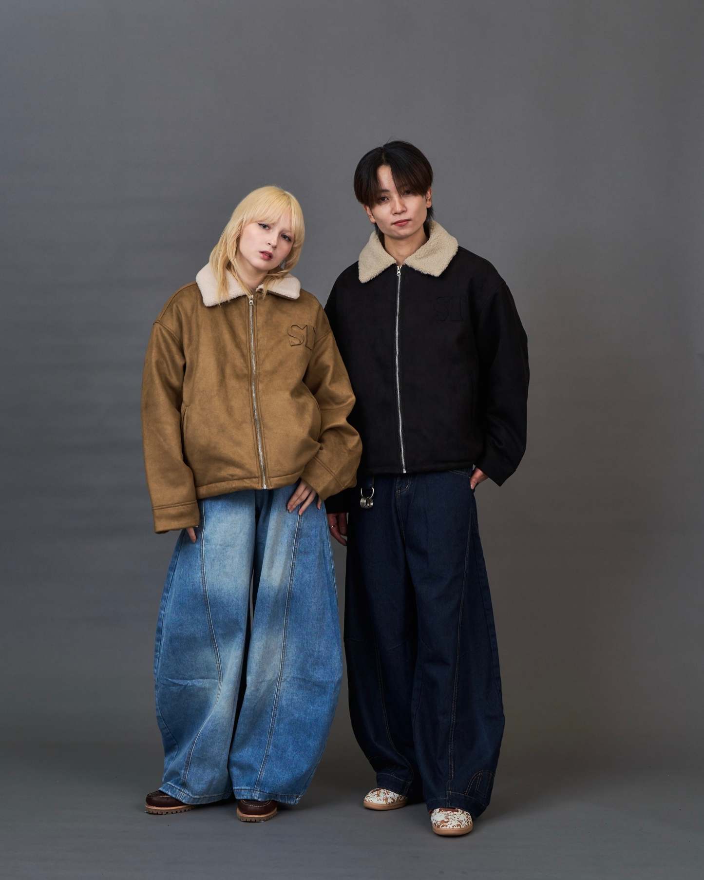 Shearling Collar Suede Blouson SL0055