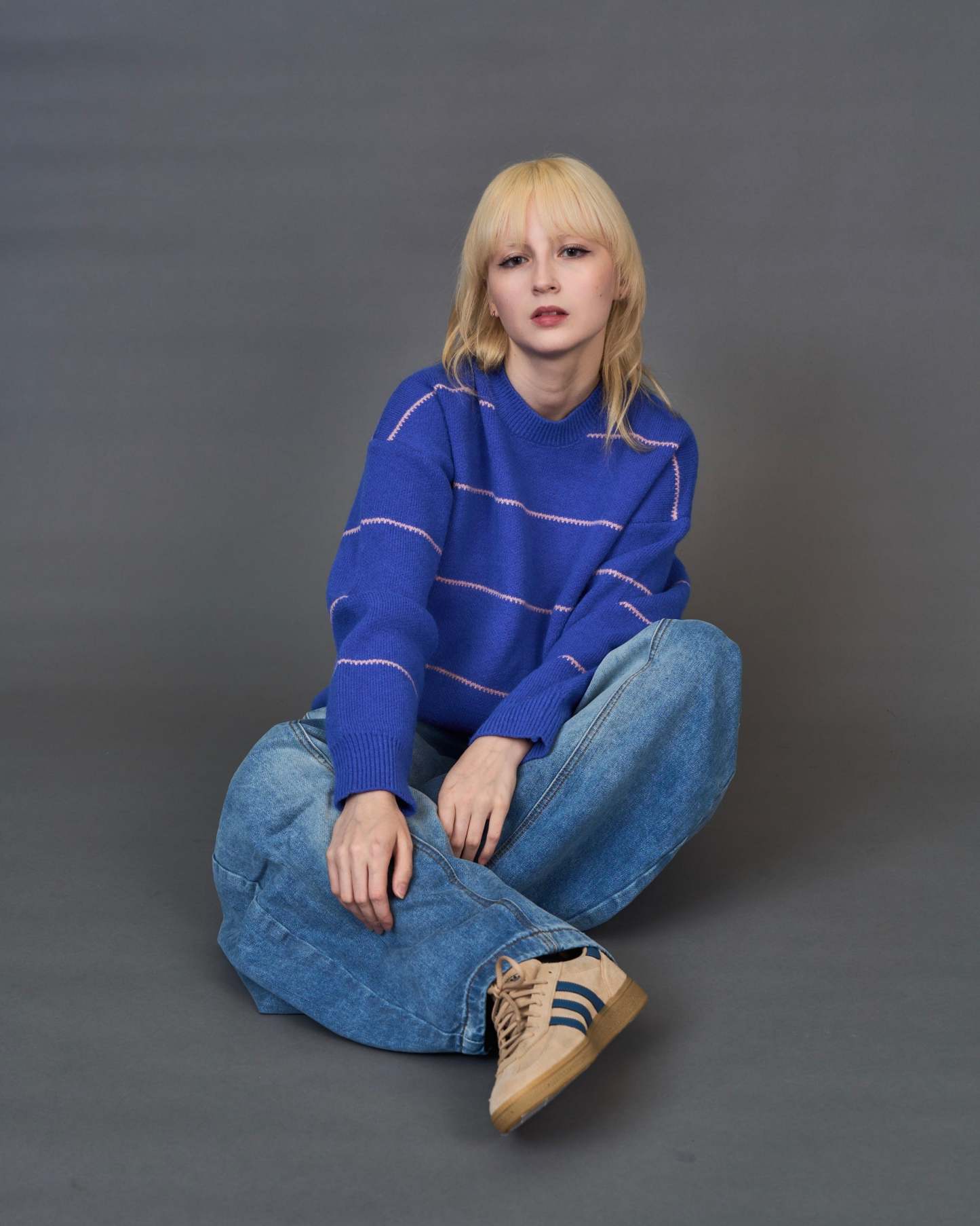 overfit border knitSL0042