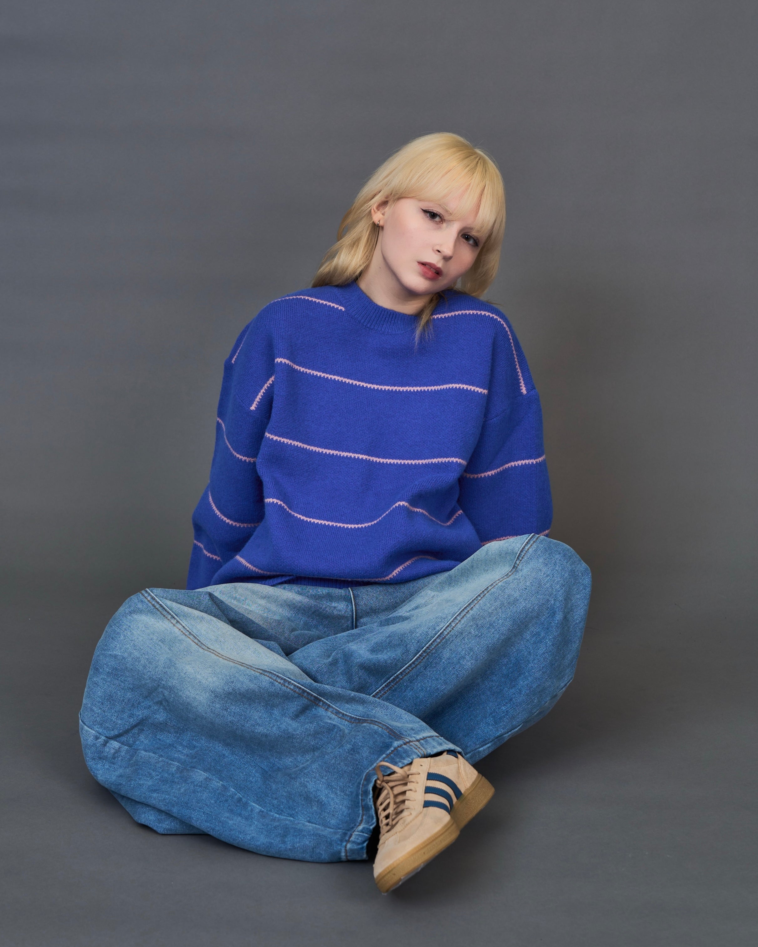 overfit border knitSL0042