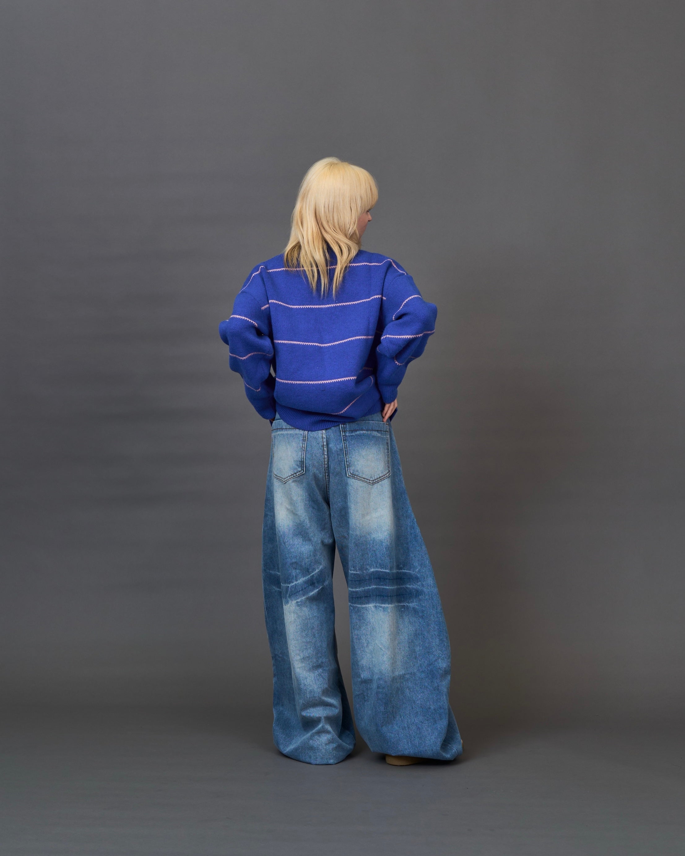 overfit border knitSL0042