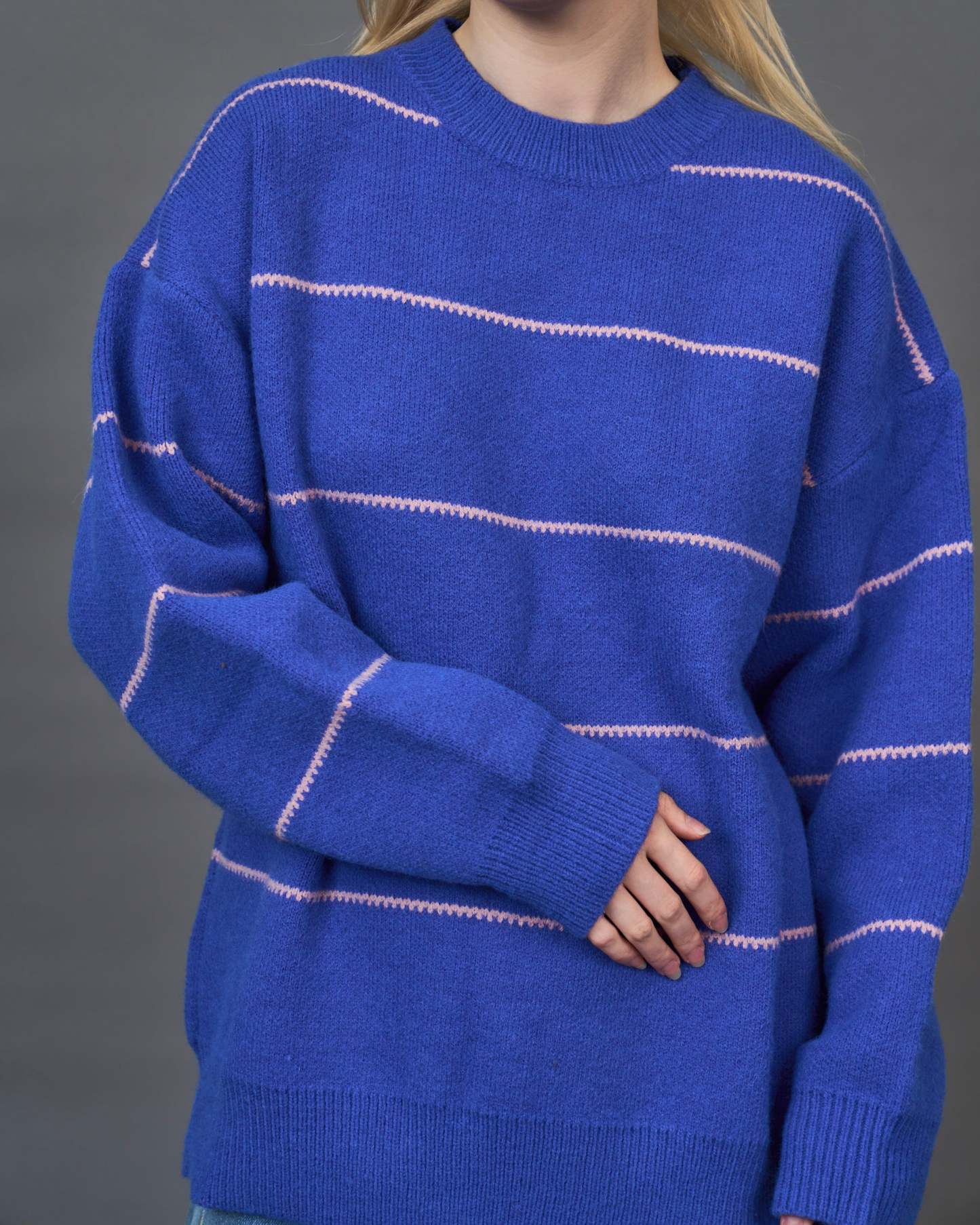 overfit border knitSL0042