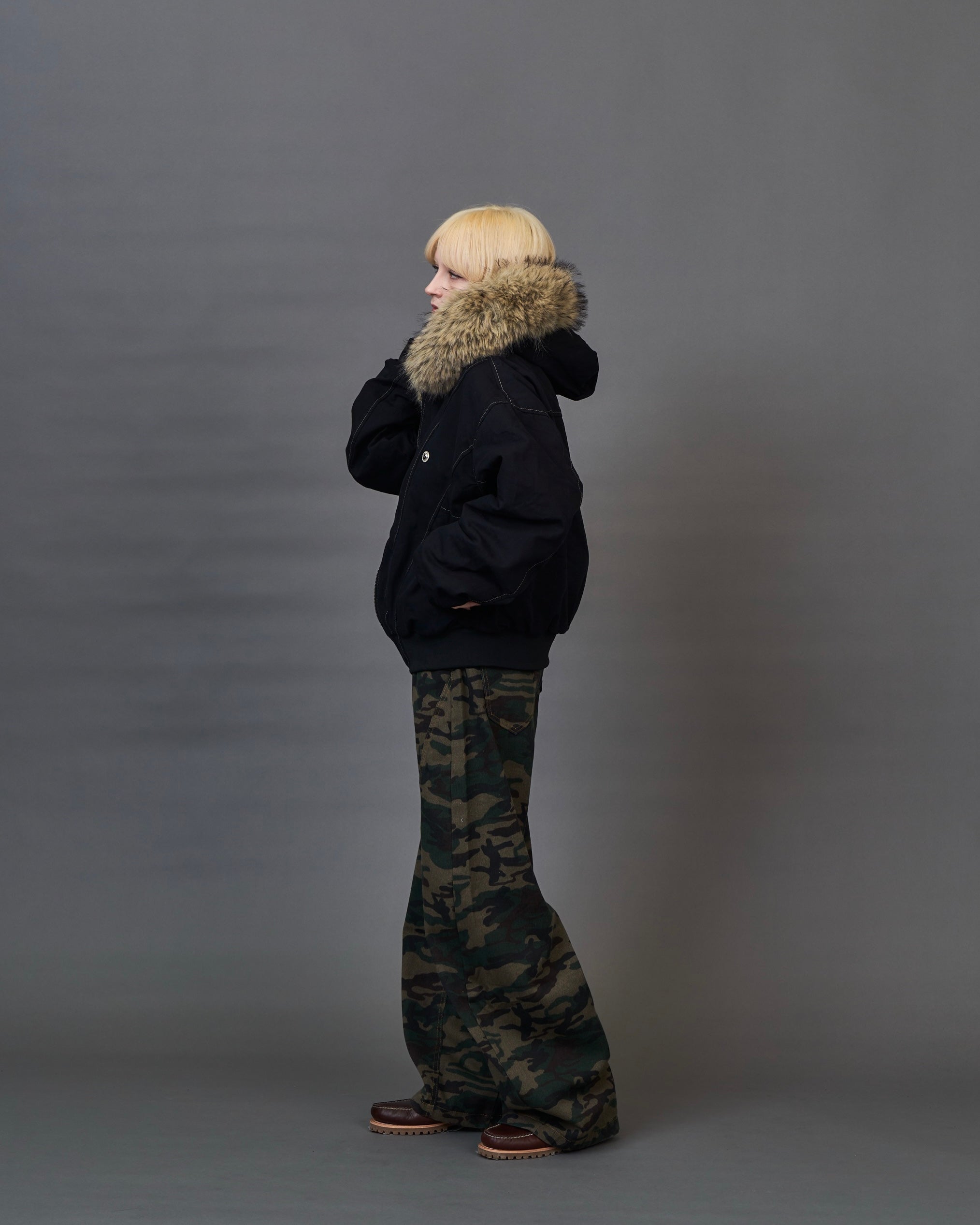 Camo Wide Cargo Pants SL0062