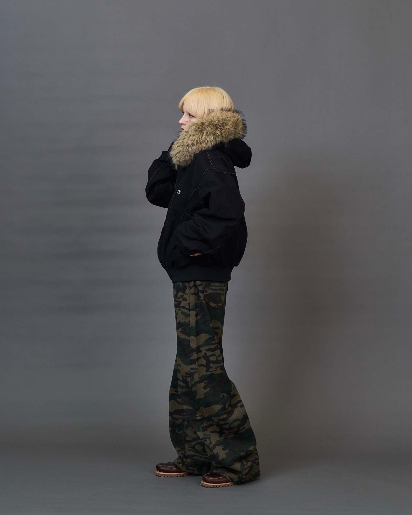 Camo Wide Cargo Pants SL0062
