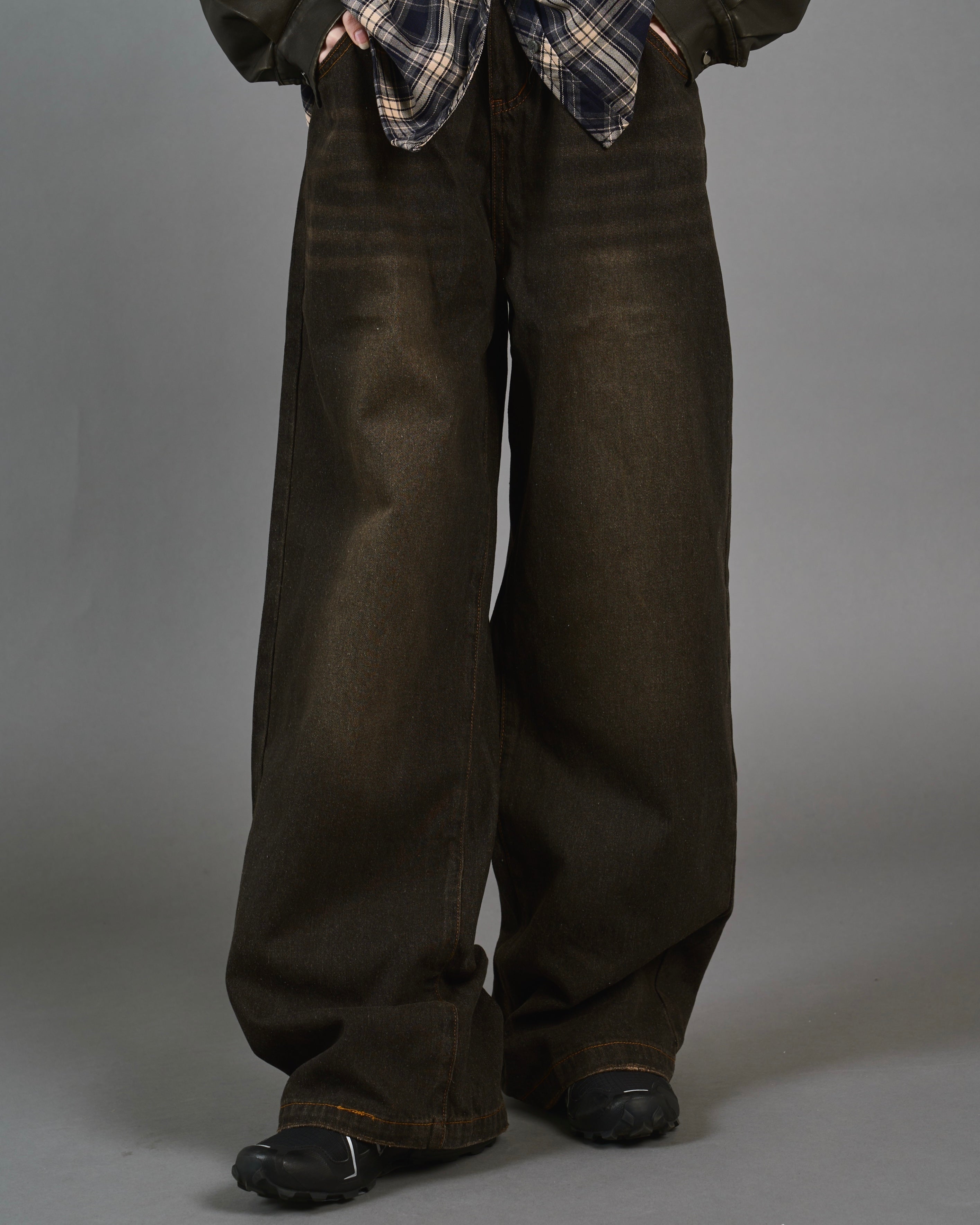 Wide Straight Sand Wash Denim SL0014