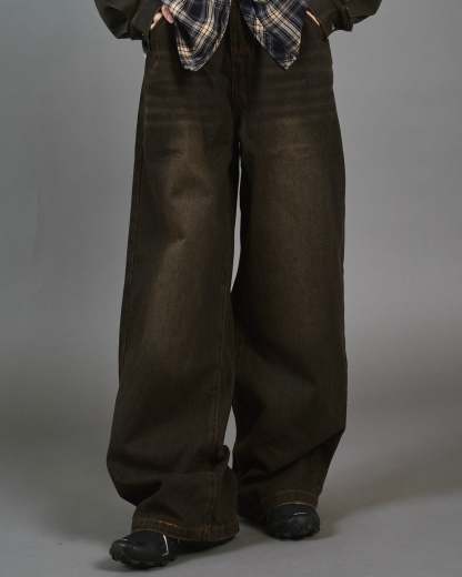 Wide Straight Sand Wash Denim SL0014