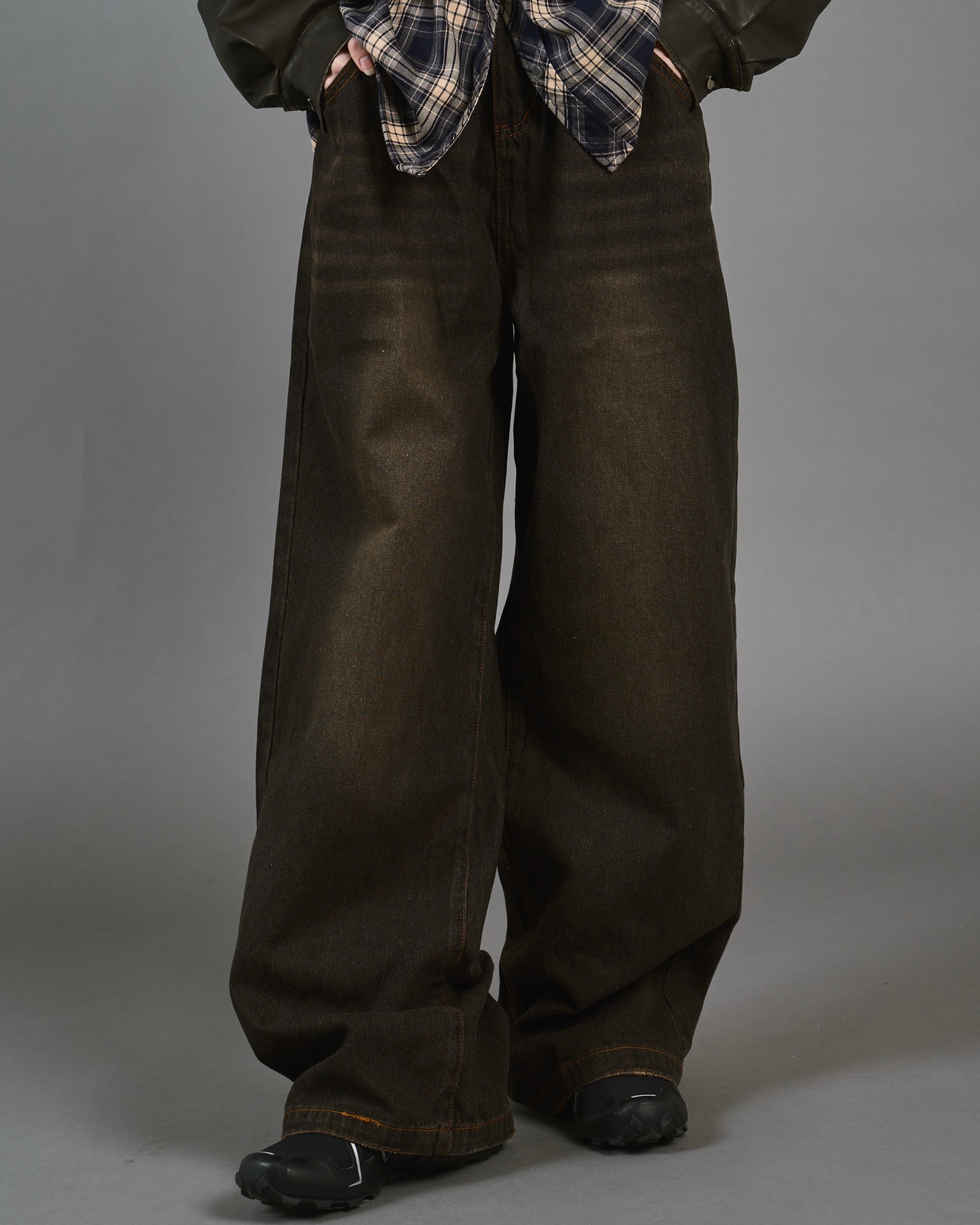 Wide Straight Sand Wash Denim SL0014