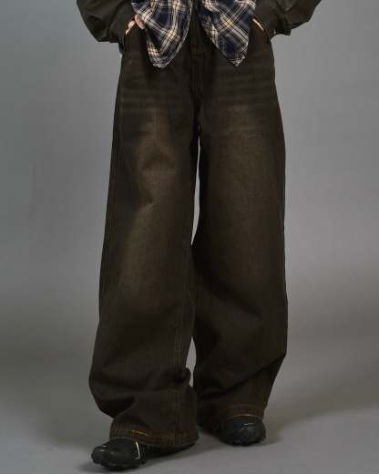 Wide Straight Sand Wash Denim SL0014