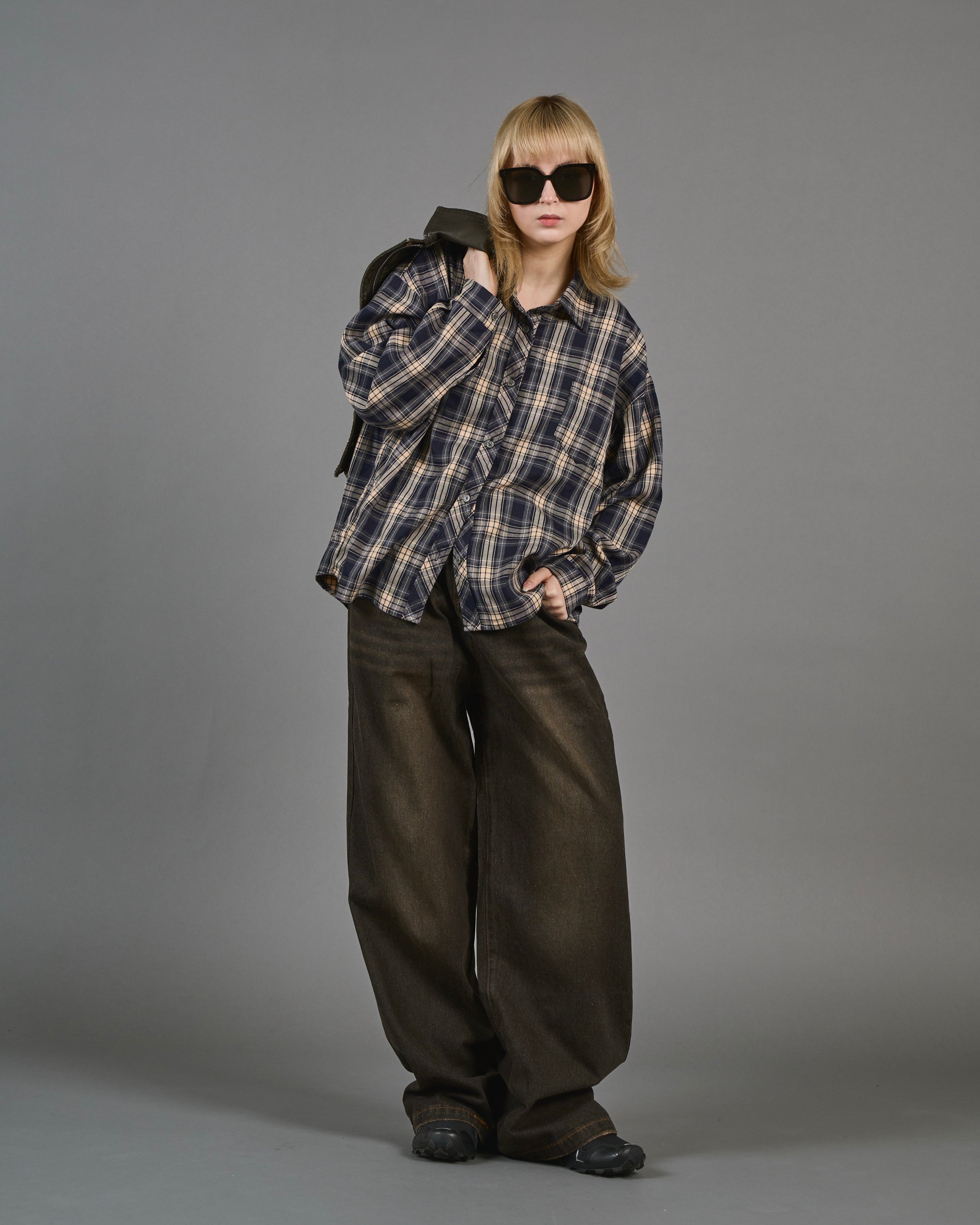 Wide Straight Sand Wash Denim SL0014